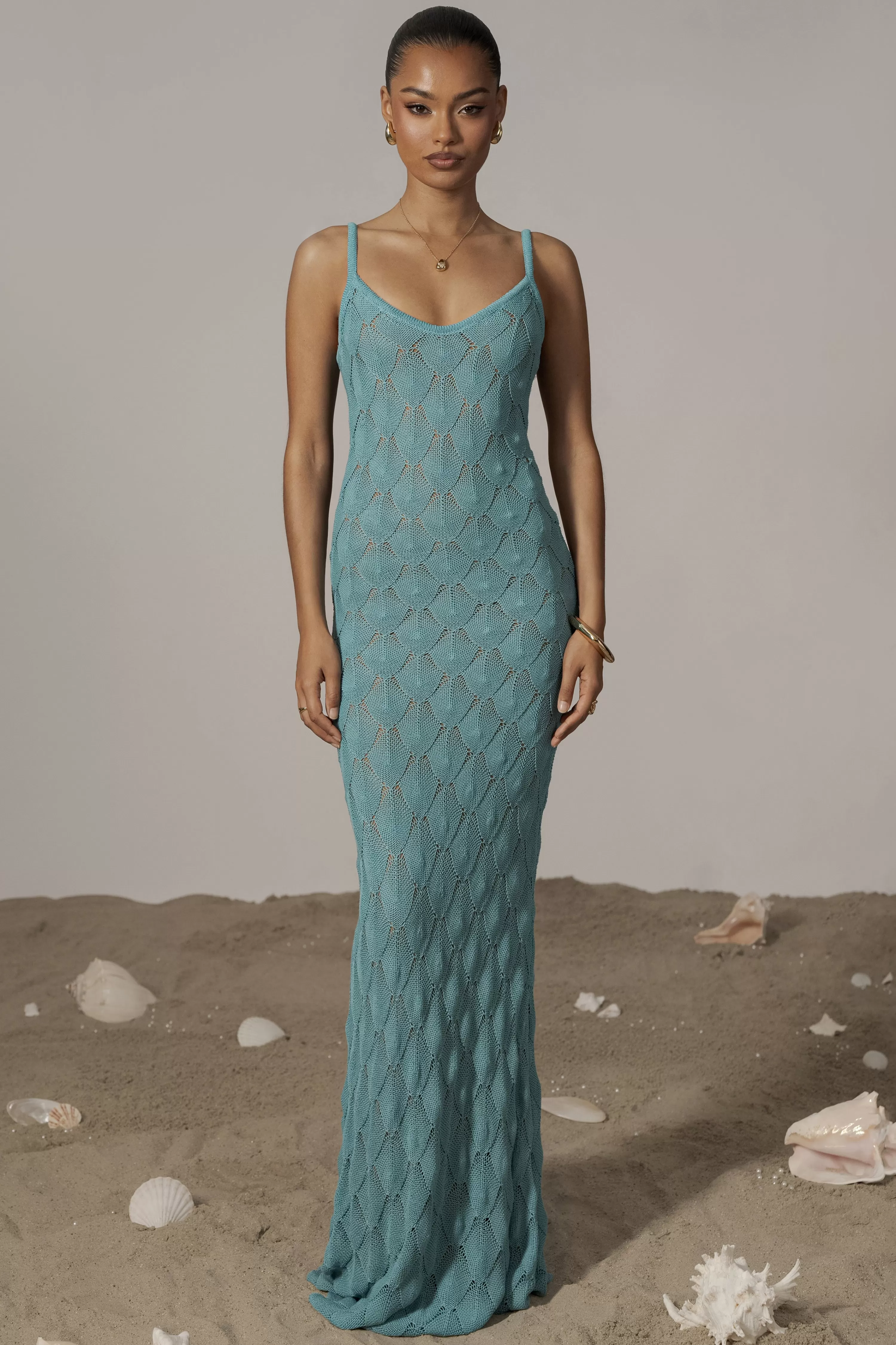 JLUXLABEL Aqua Gabriela Knit Maxi Dress