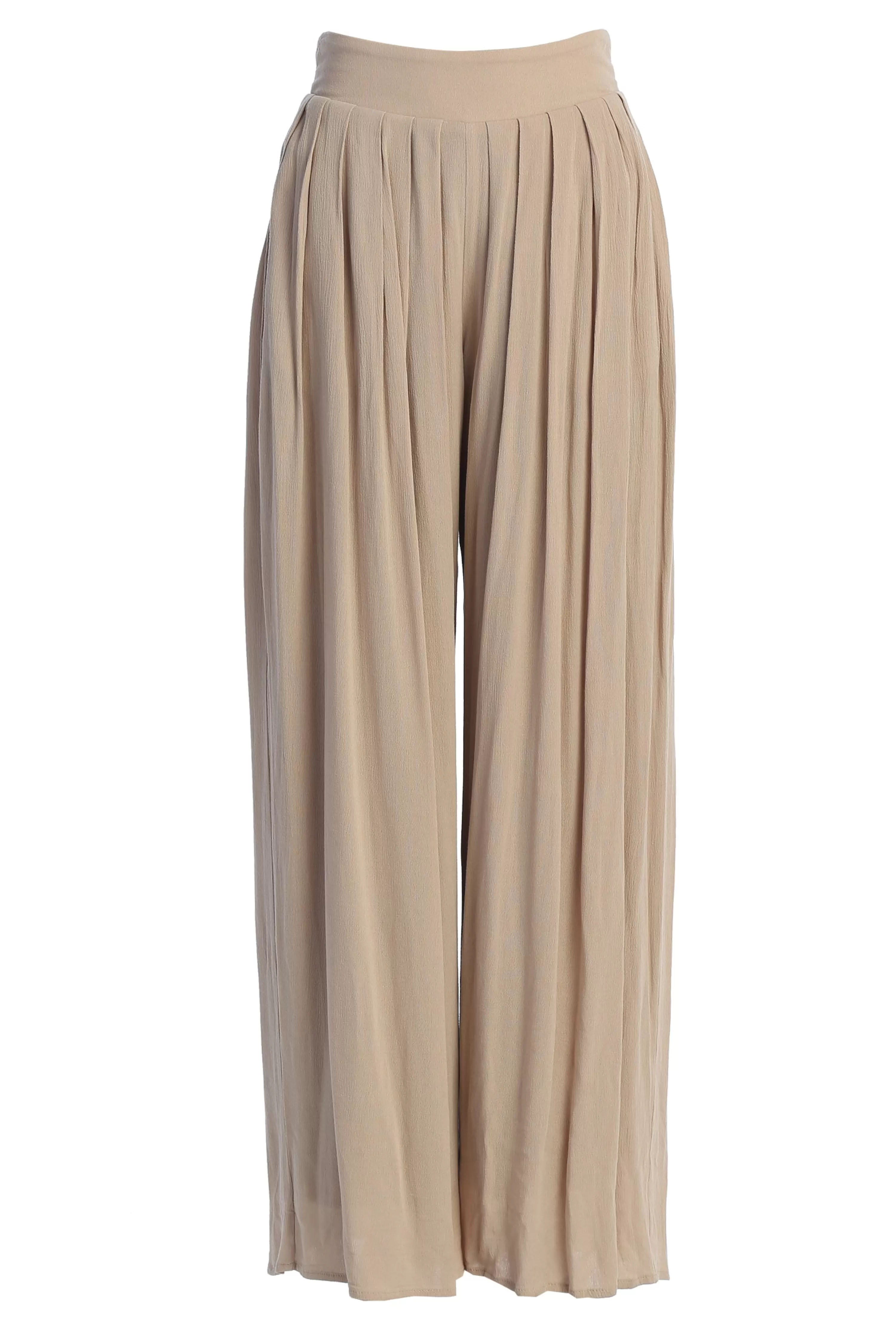 JLUXLABEL Beige After Sunset Pleated Pants