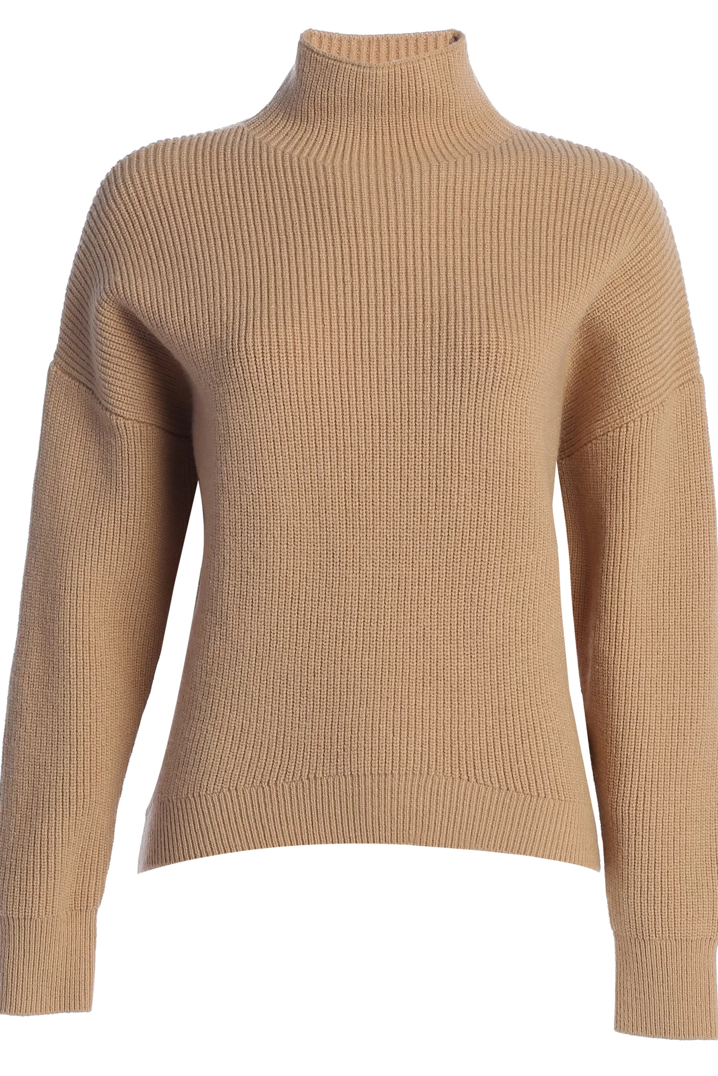 JLUXLABEL Beige Jenni Turtleneck Sweater Top