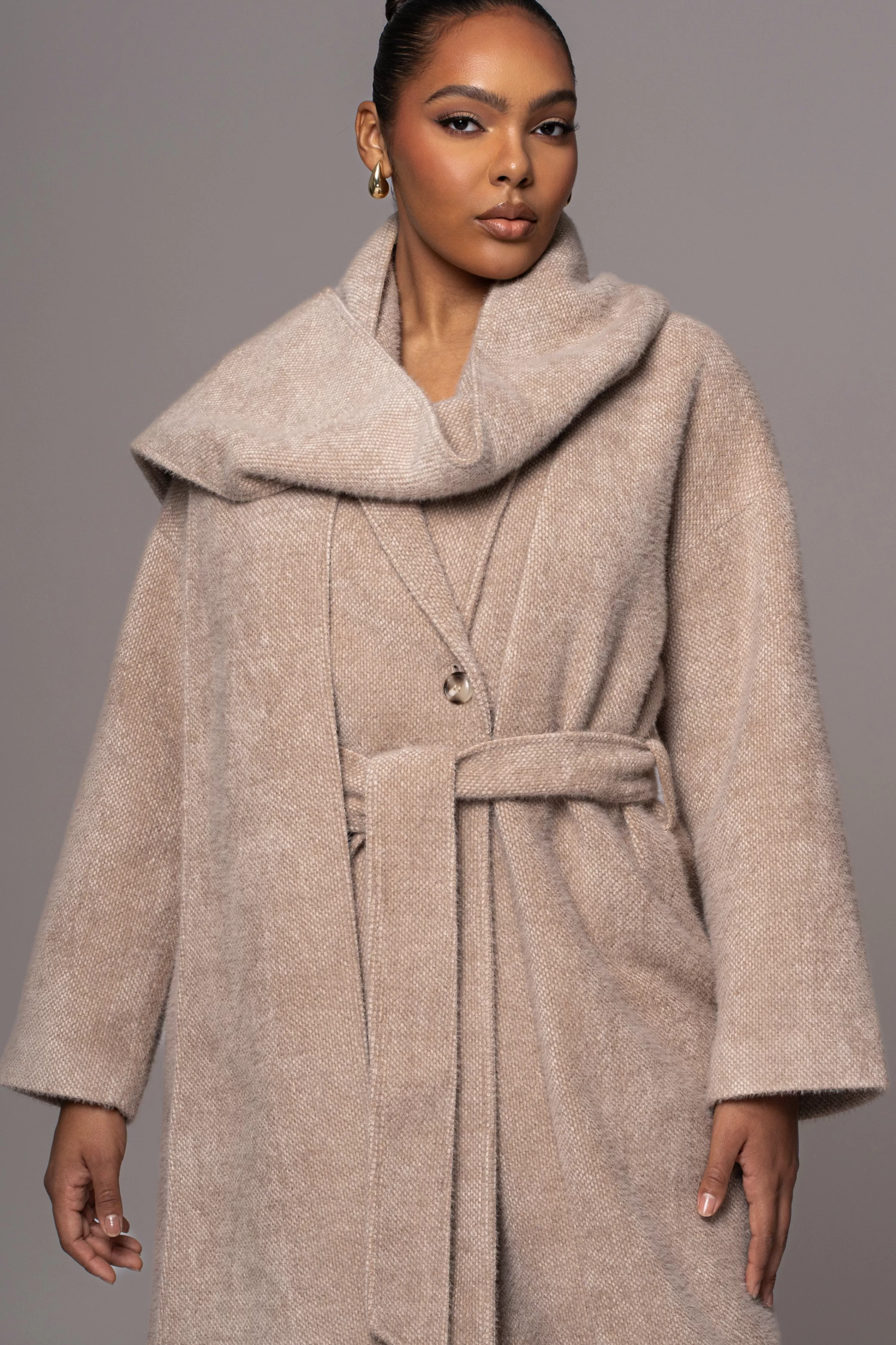 JLUXLABEL Beige Jonah Coat