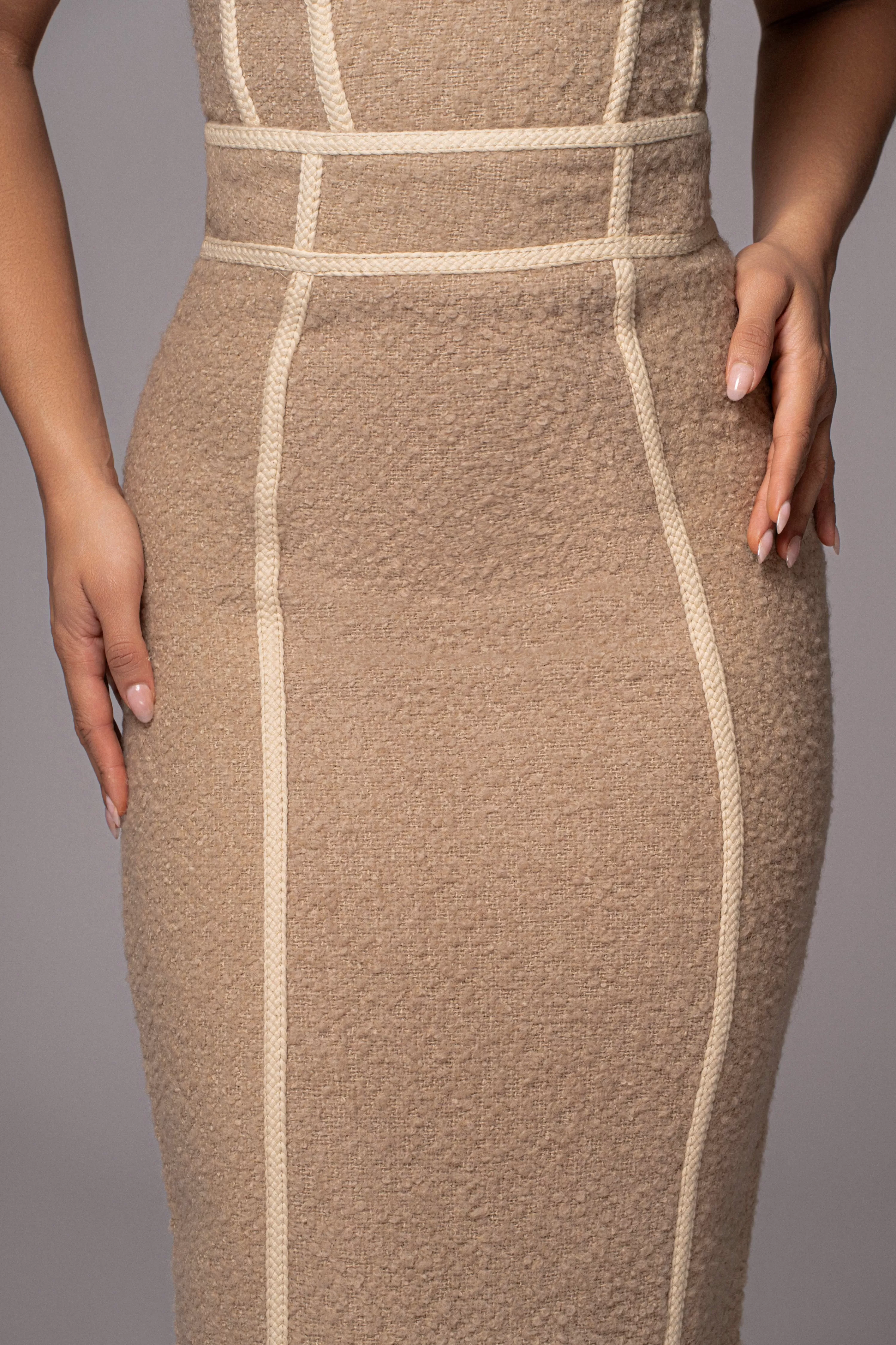 JLUXLABEL Beige Miles Skirt