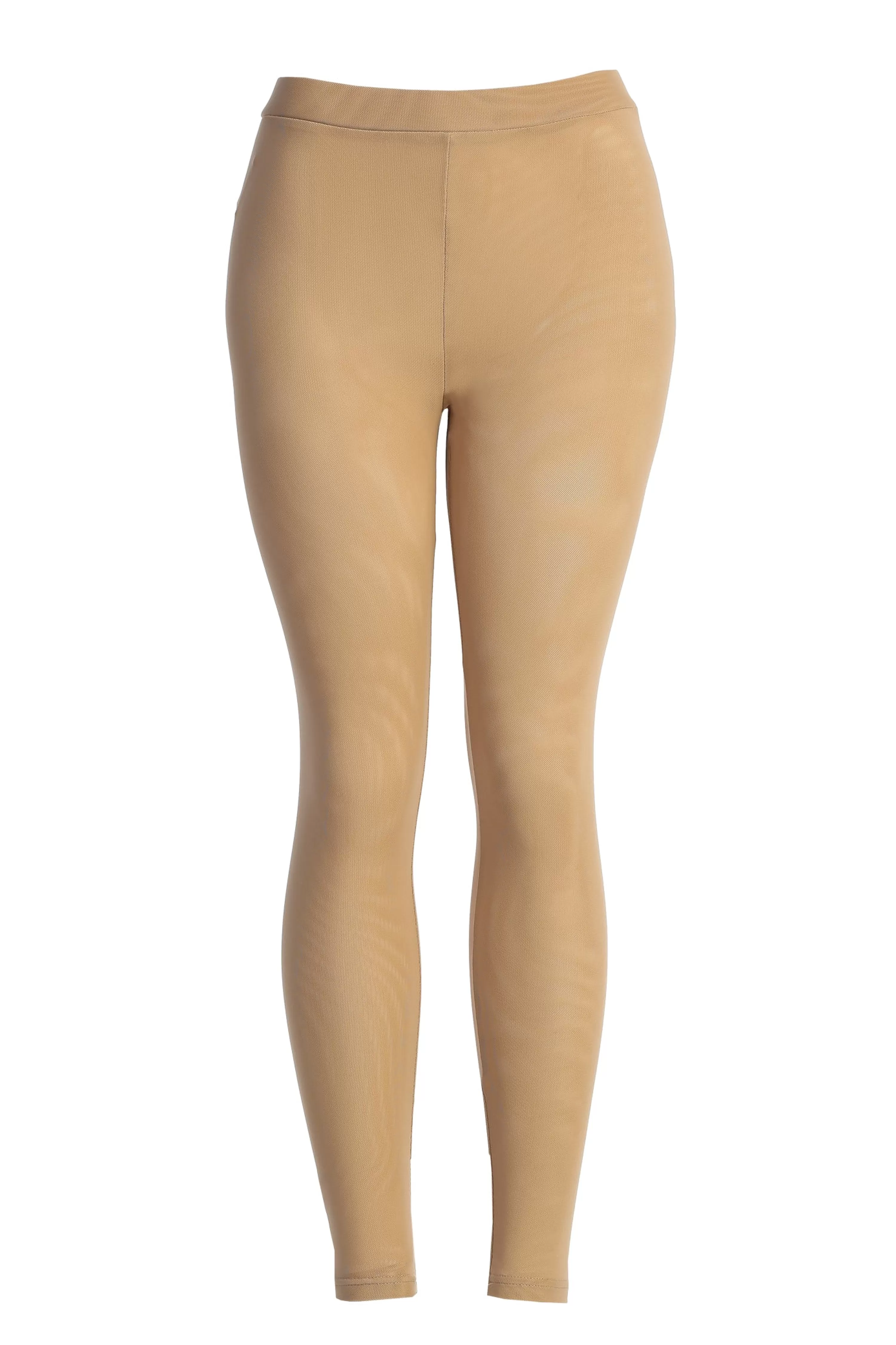 JLUXLABEL Beige Nina Mesh Pants