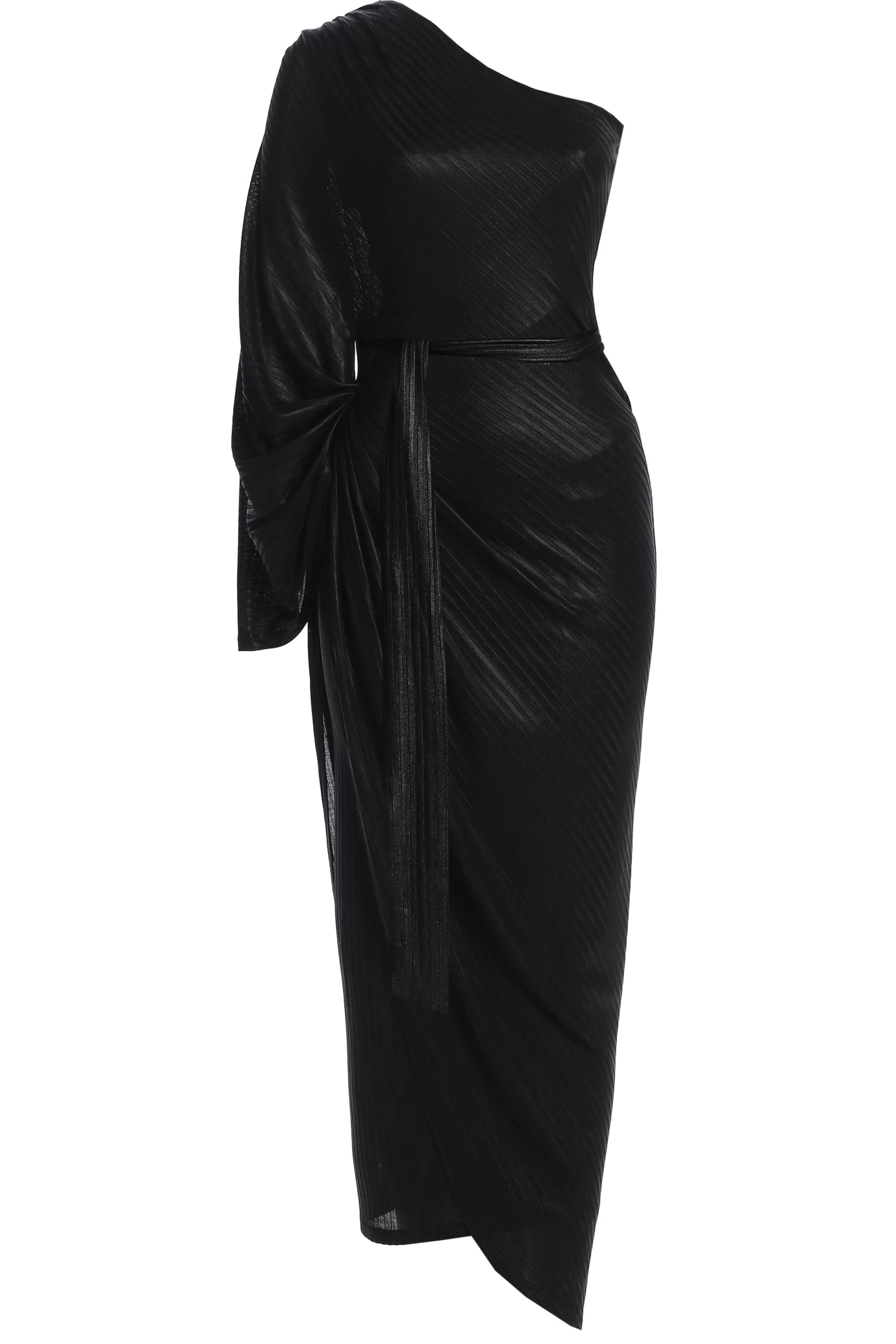 JLUXLABEL Black Amina Metallic Maxi Dress