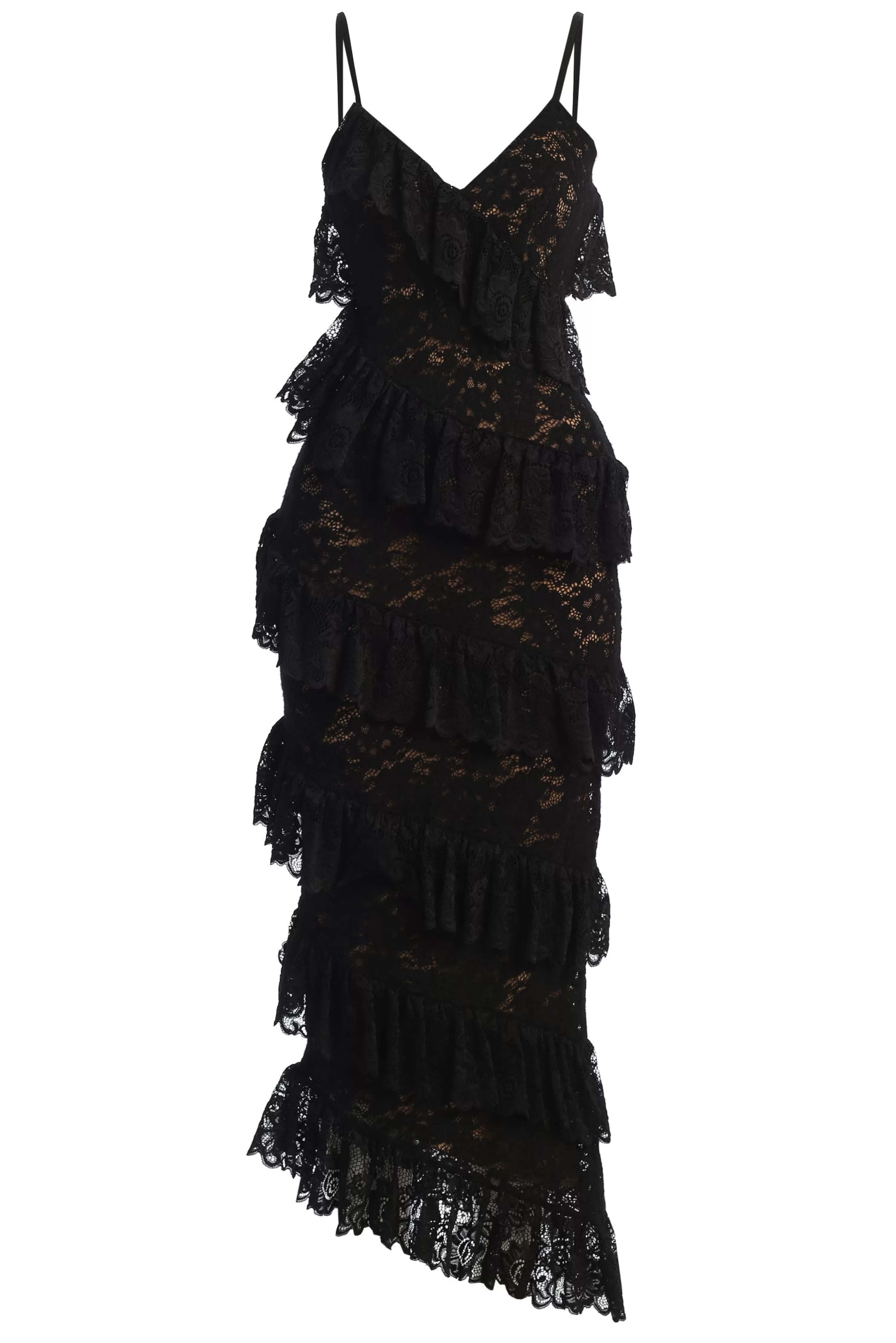 JLUXLABEL Black Feeling Of Forever Ruffle Dress