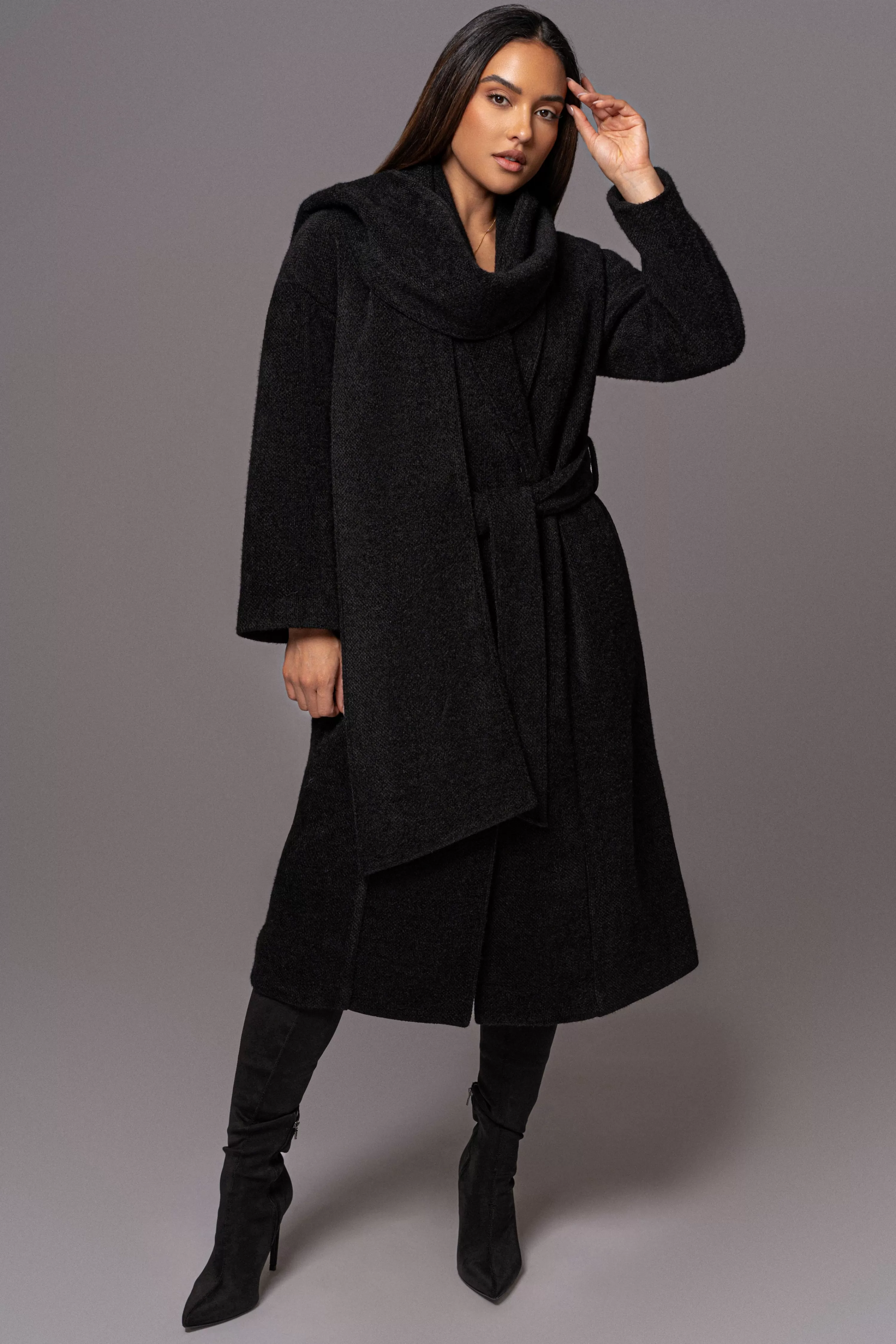 JLUXLABEL Black Jonah Coat