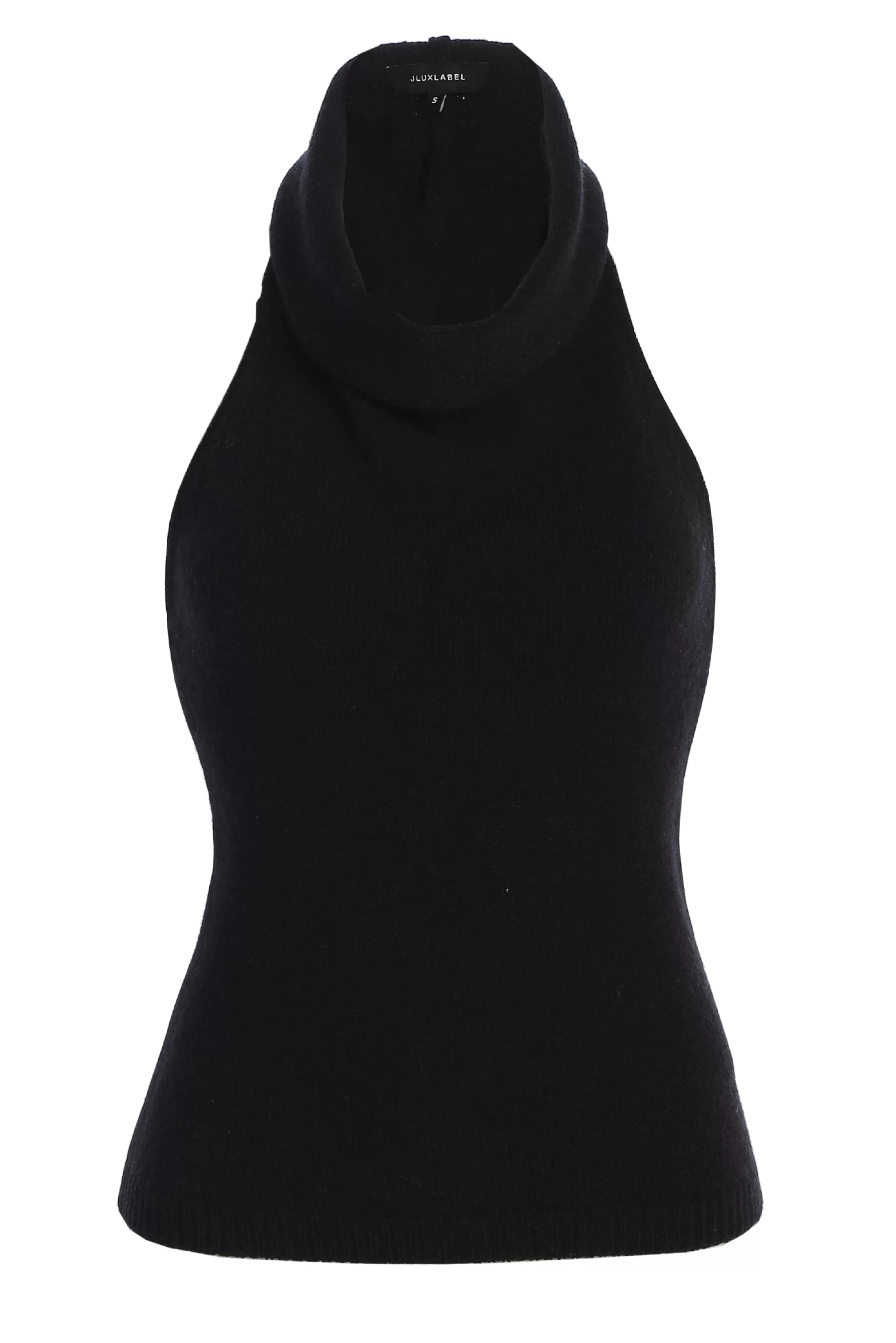 JLUXLABEL Black Joya Rib Knit Top