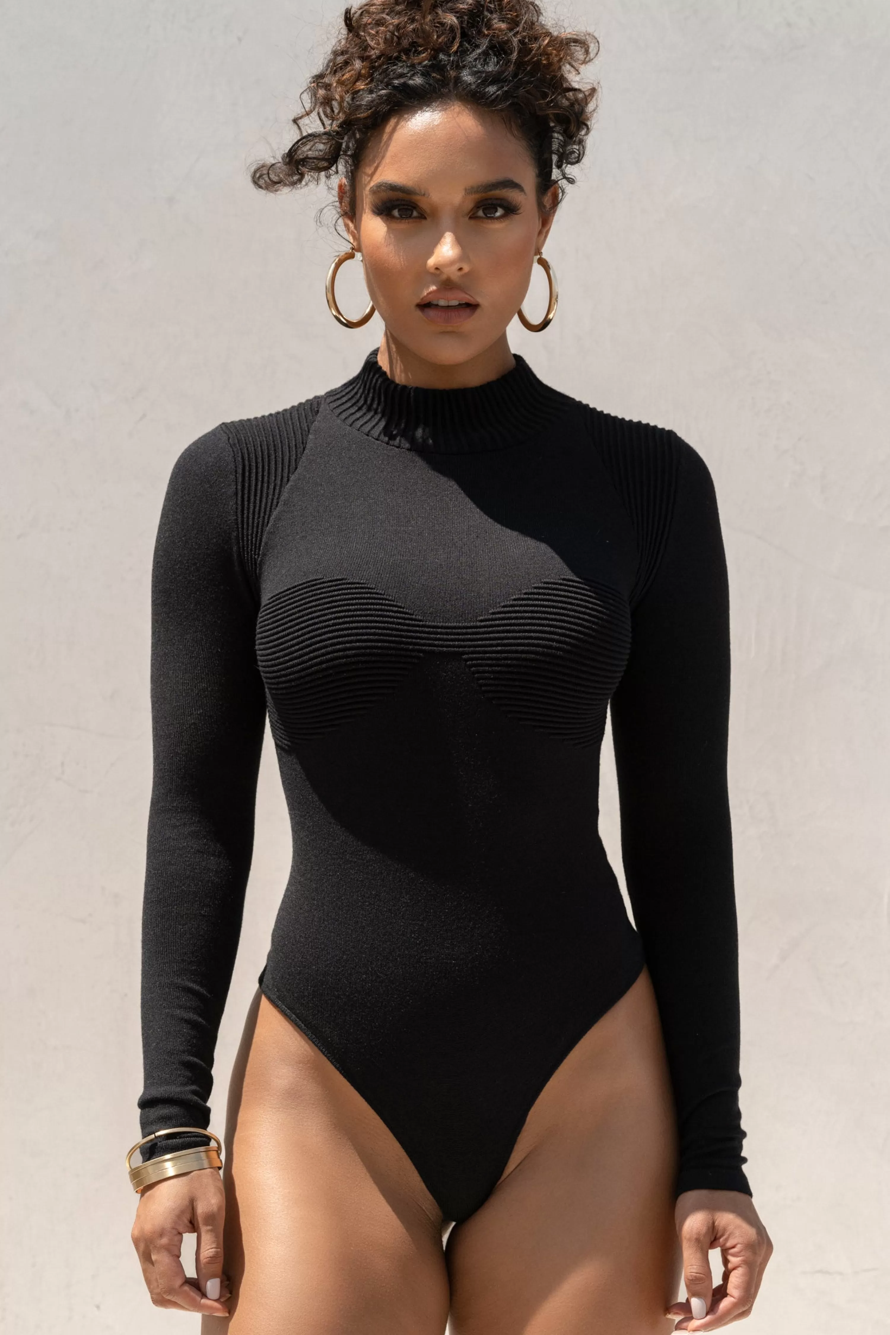 JLUXLABEL Black Love Signs Bodysuit