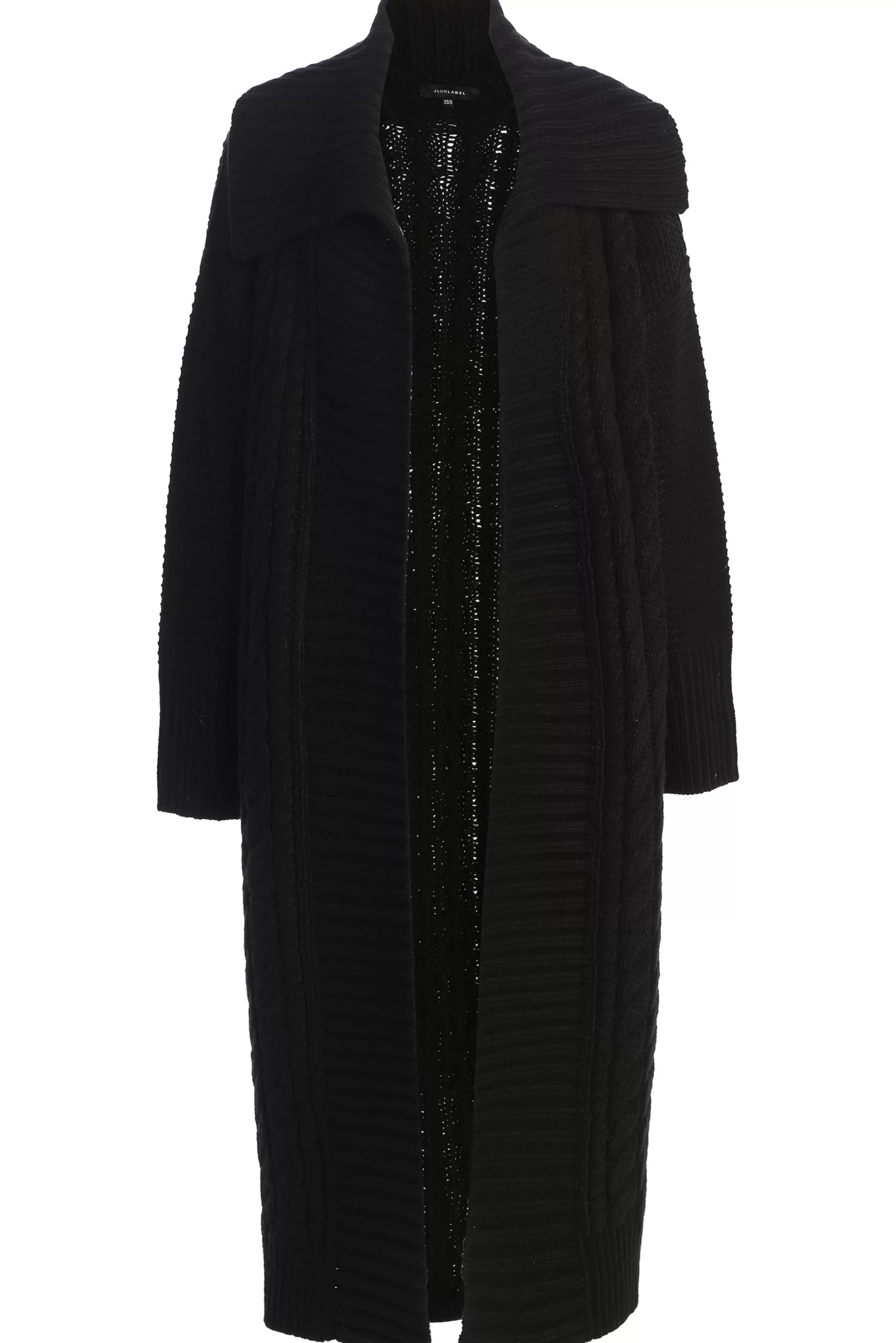 JLUXLABEL Black Malinda Sweater Knit Cardigan