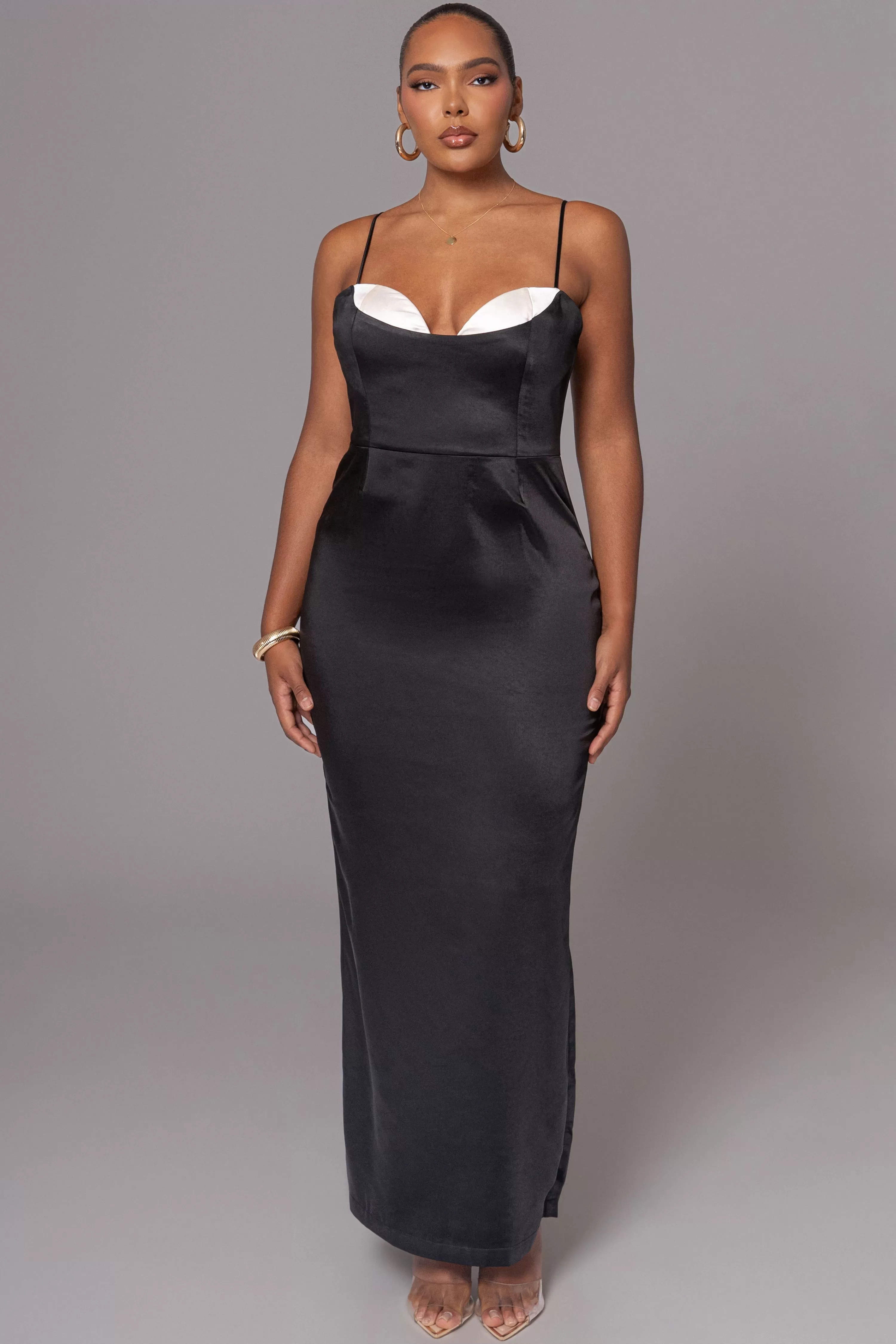 JLUXLABEL Black Moment In Time Maxi Dress