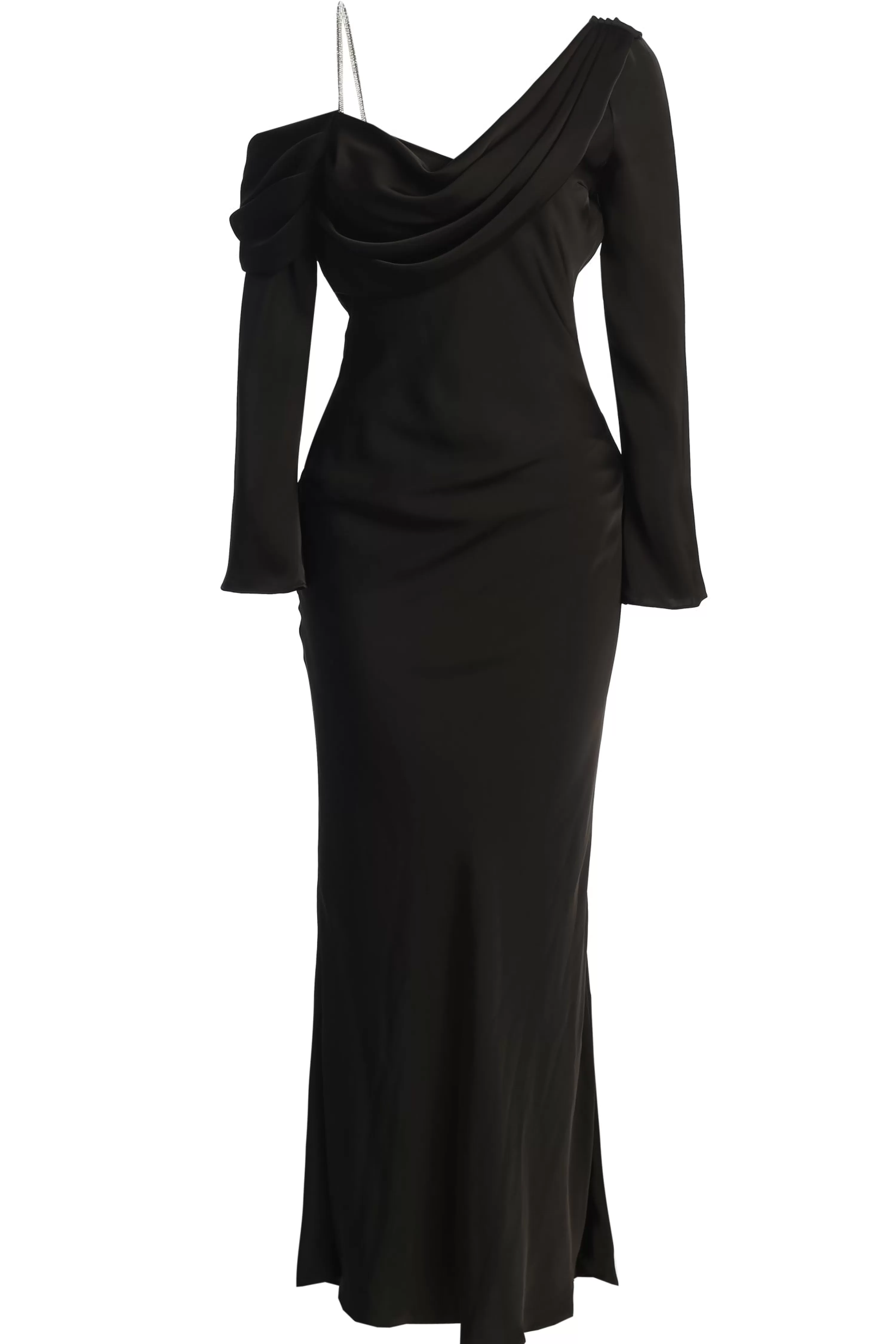 JLUXLABEL Black One And Only Satin Dress