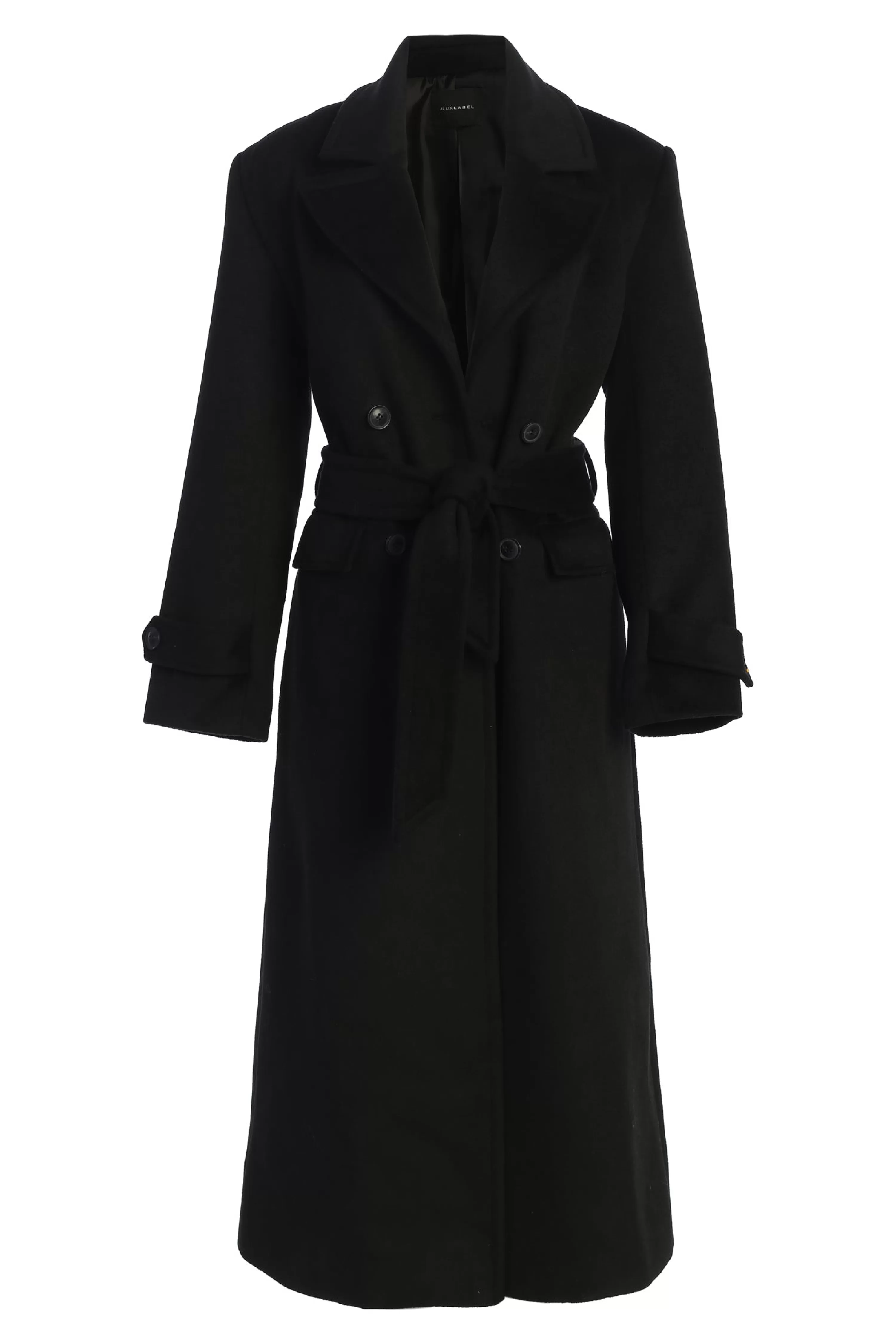 JLUXLABEL Black Rain Or Shine Longline Coat