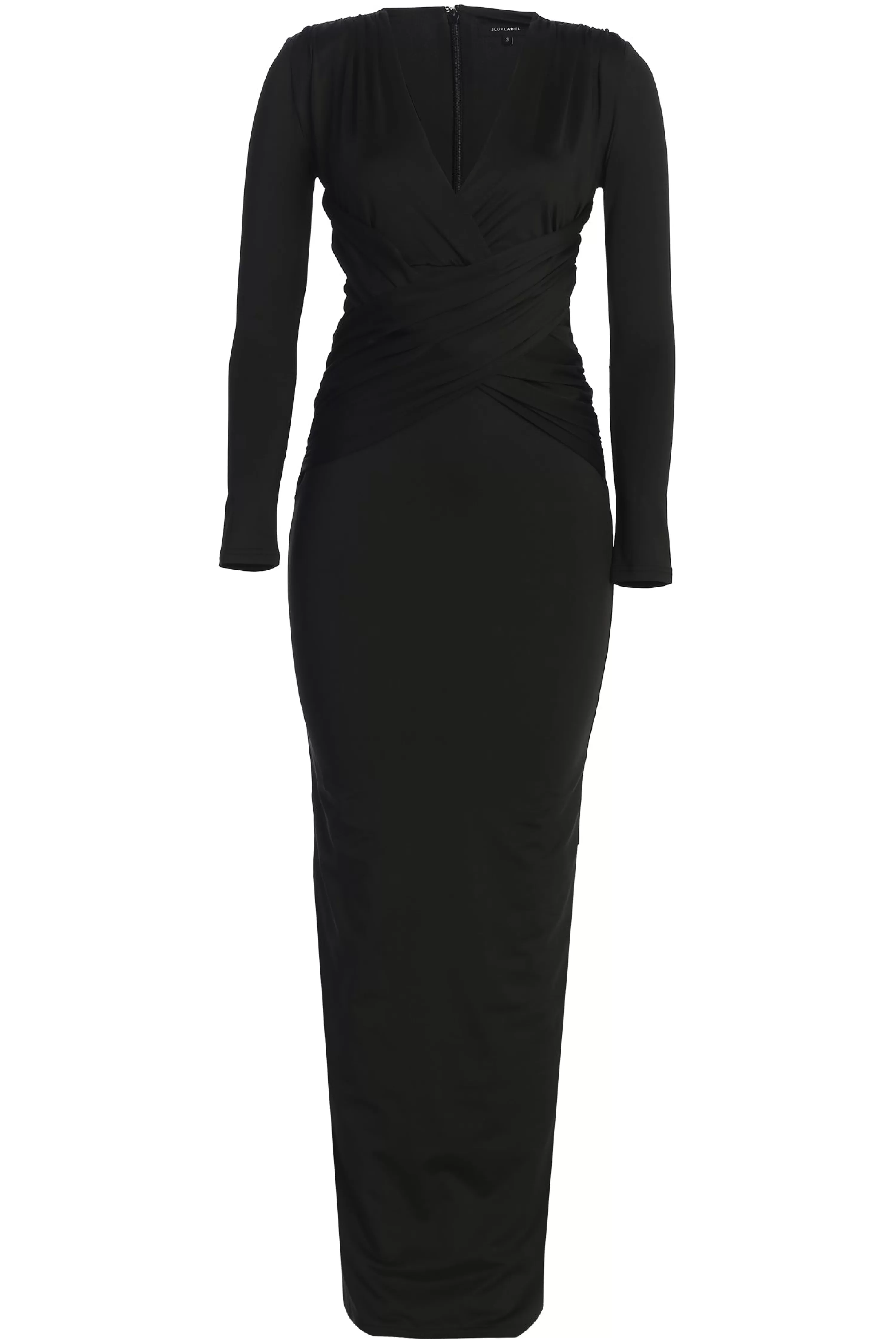 JLUXLABEL Black Rowan Plunge Maxi Dress