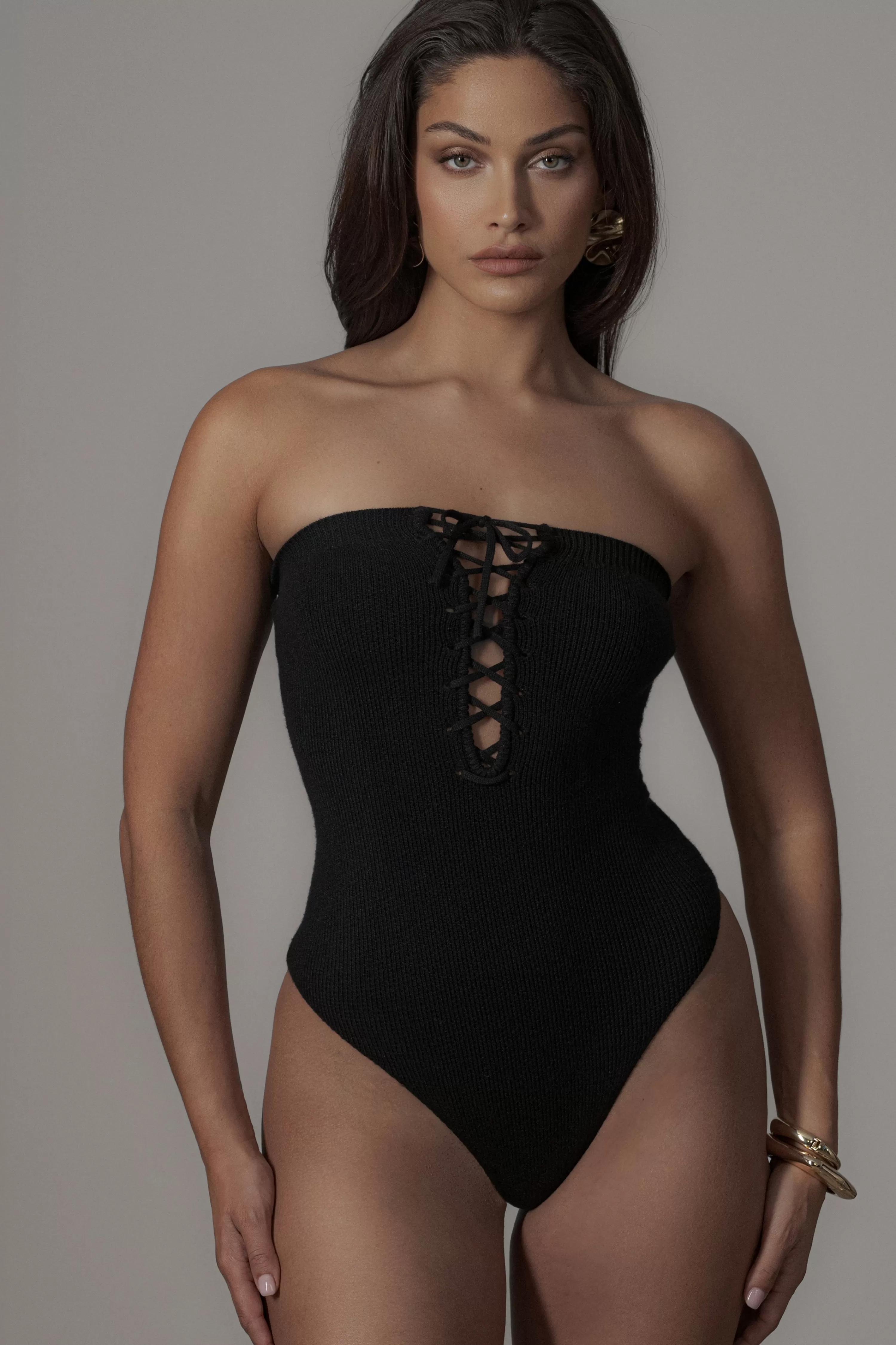 JLUXLABEL Black Seabound Bodysuit