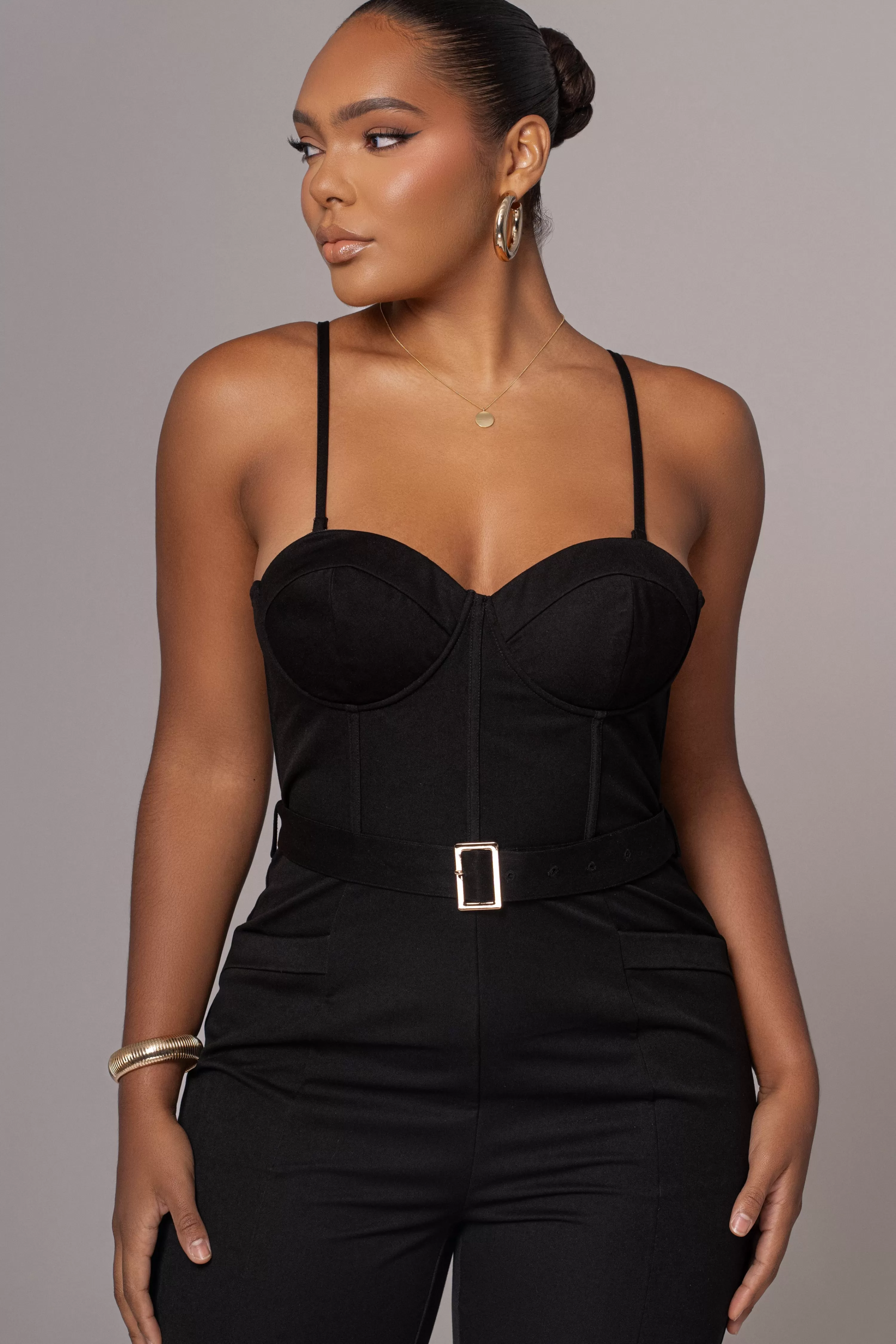 JLUXLABEL Black Sweetheart Aroma Jumpsuit