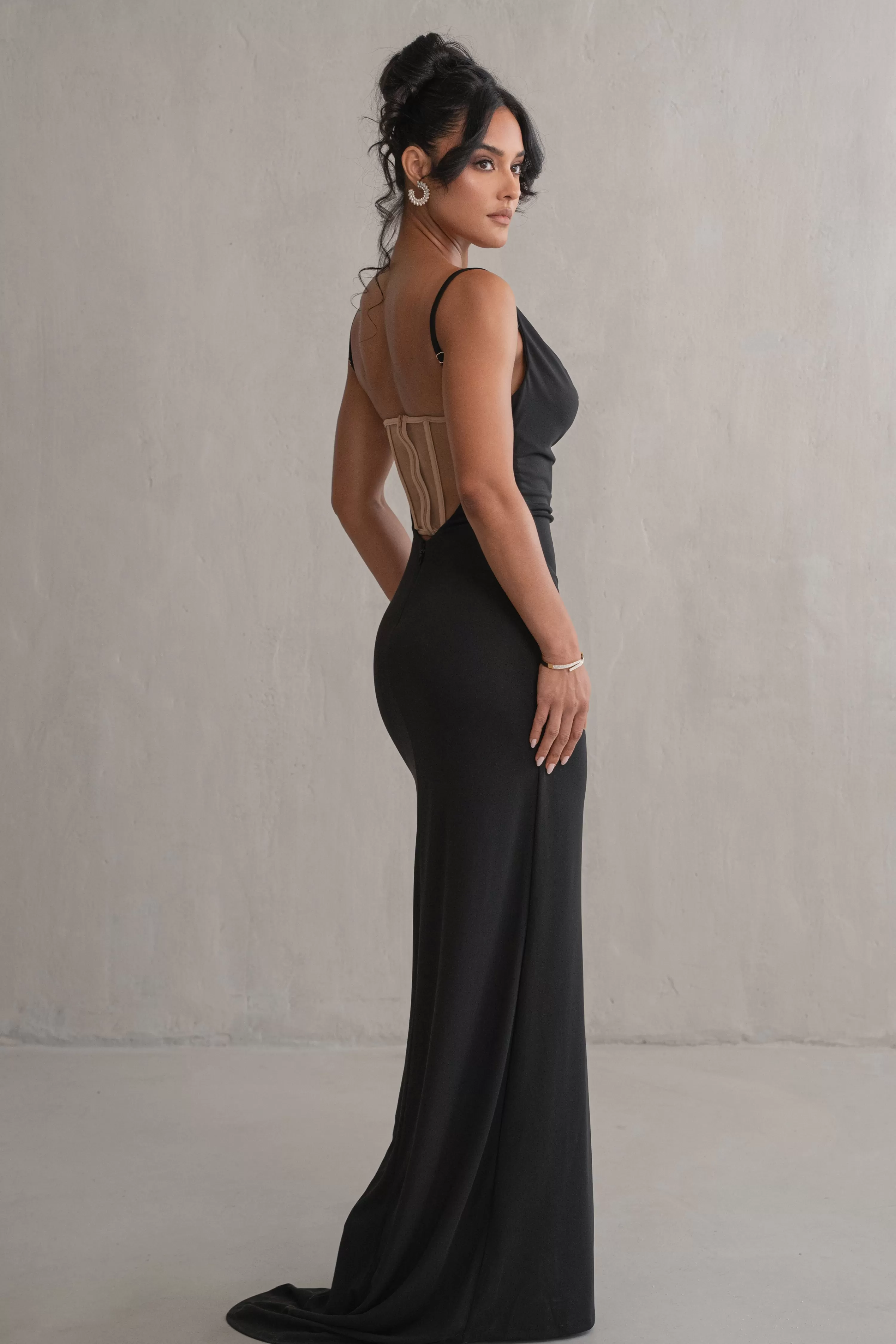 JLUXLABEL Black Until Forever Maxi Dress