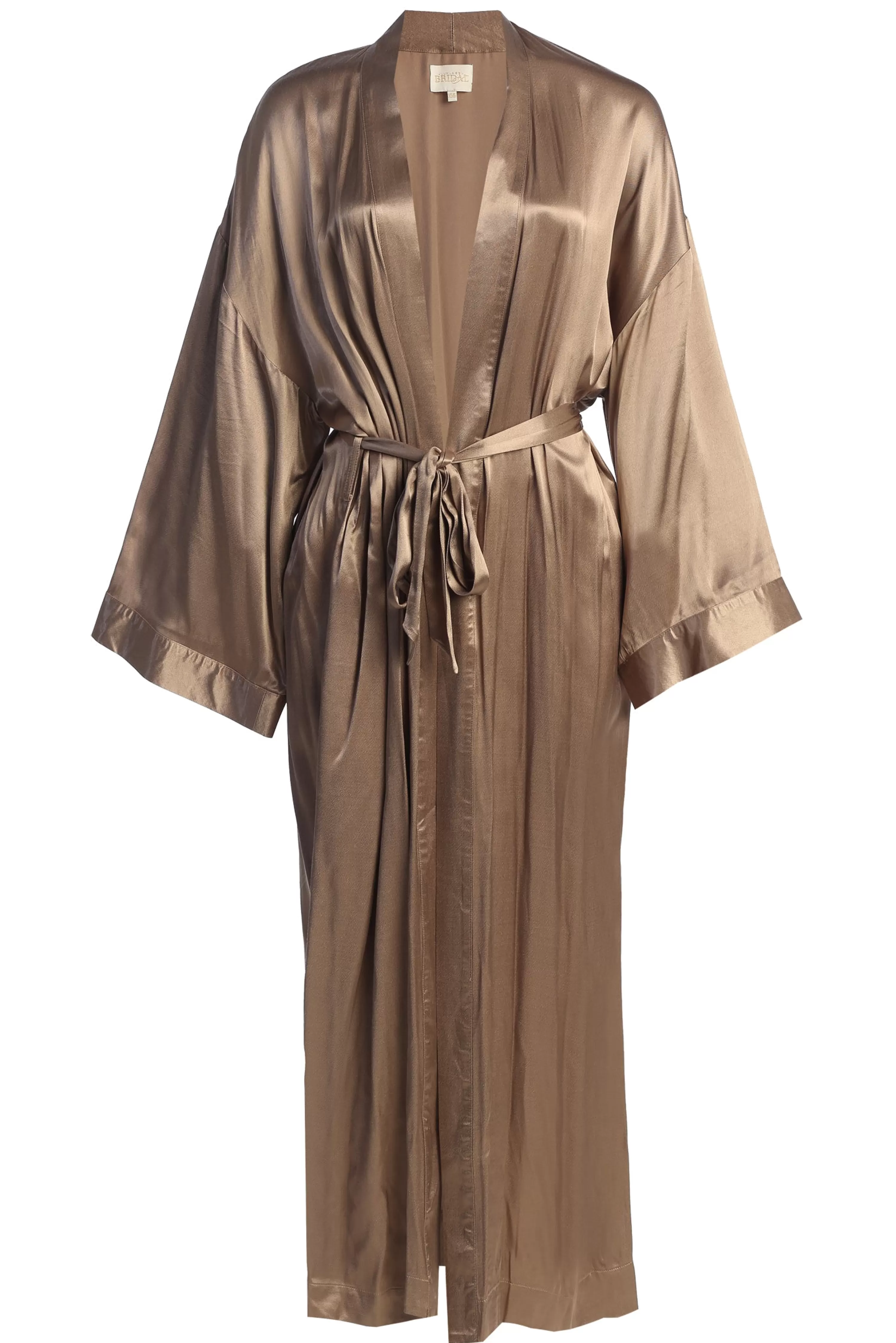 JLUXLABEL Bronze Forever And Always Satin Robe