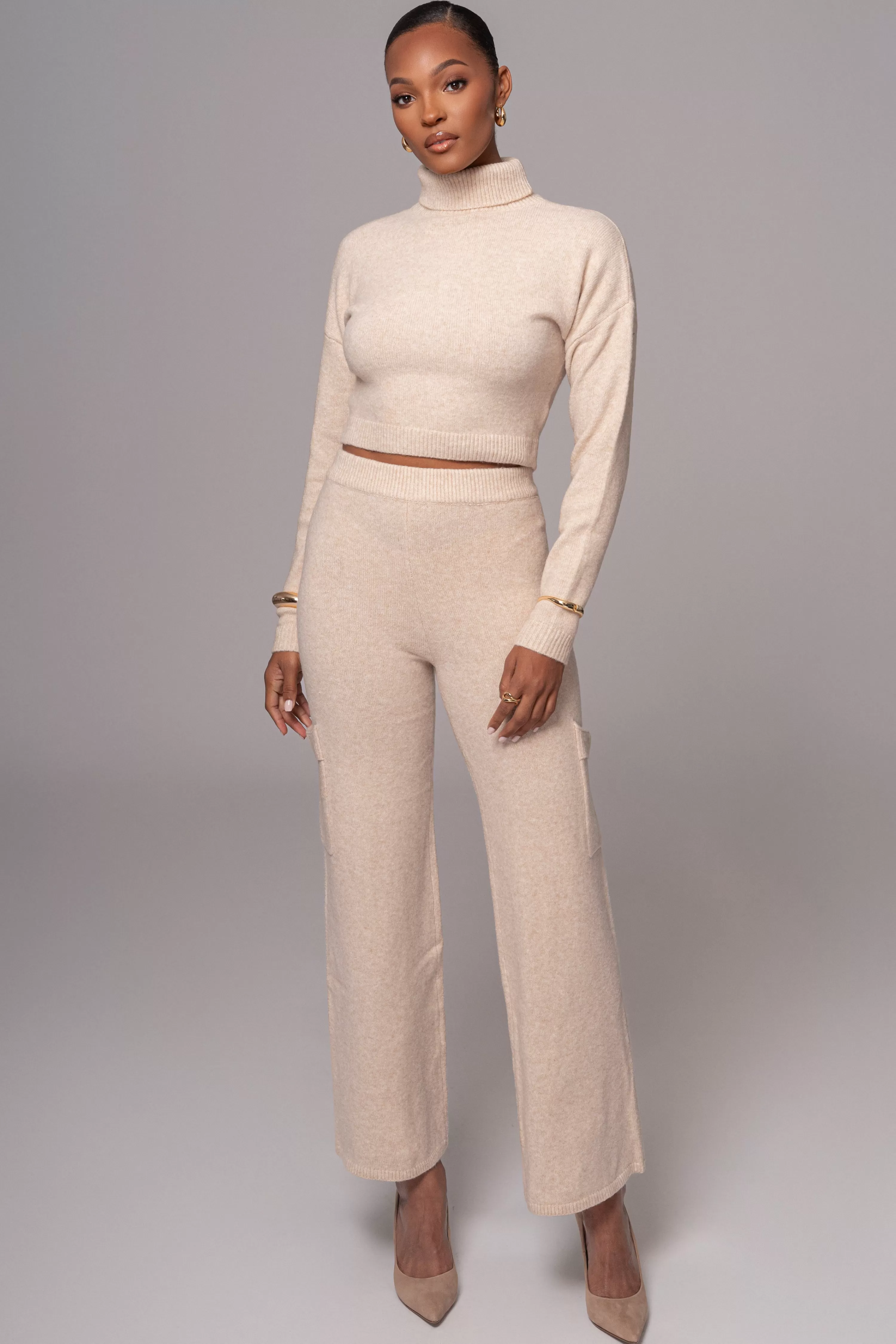 JLUXLABEL Buttercream Chelsey Knit Pant Set