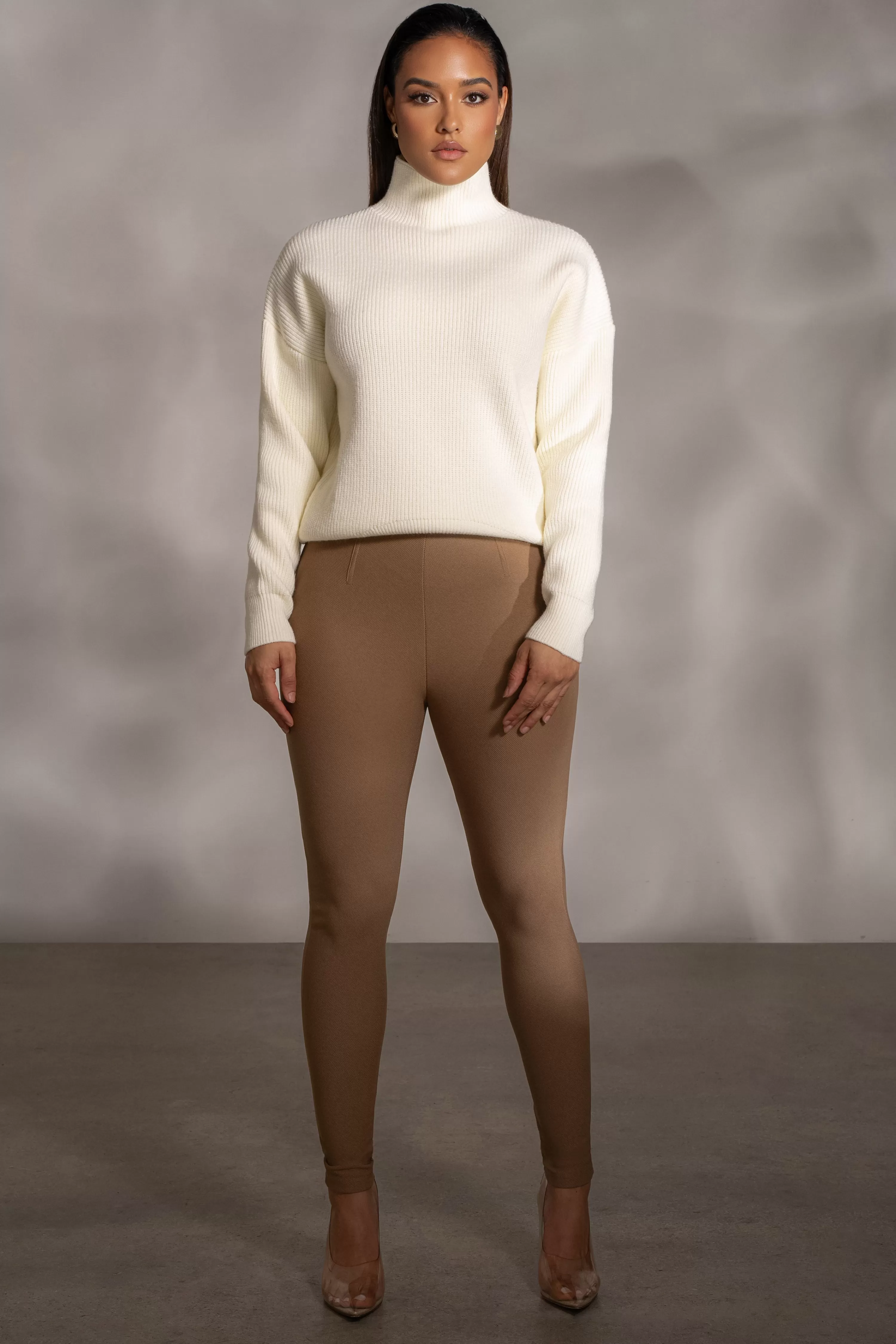 JLUXLABEL Buttercream Jenni Turtleneck Sweater Top