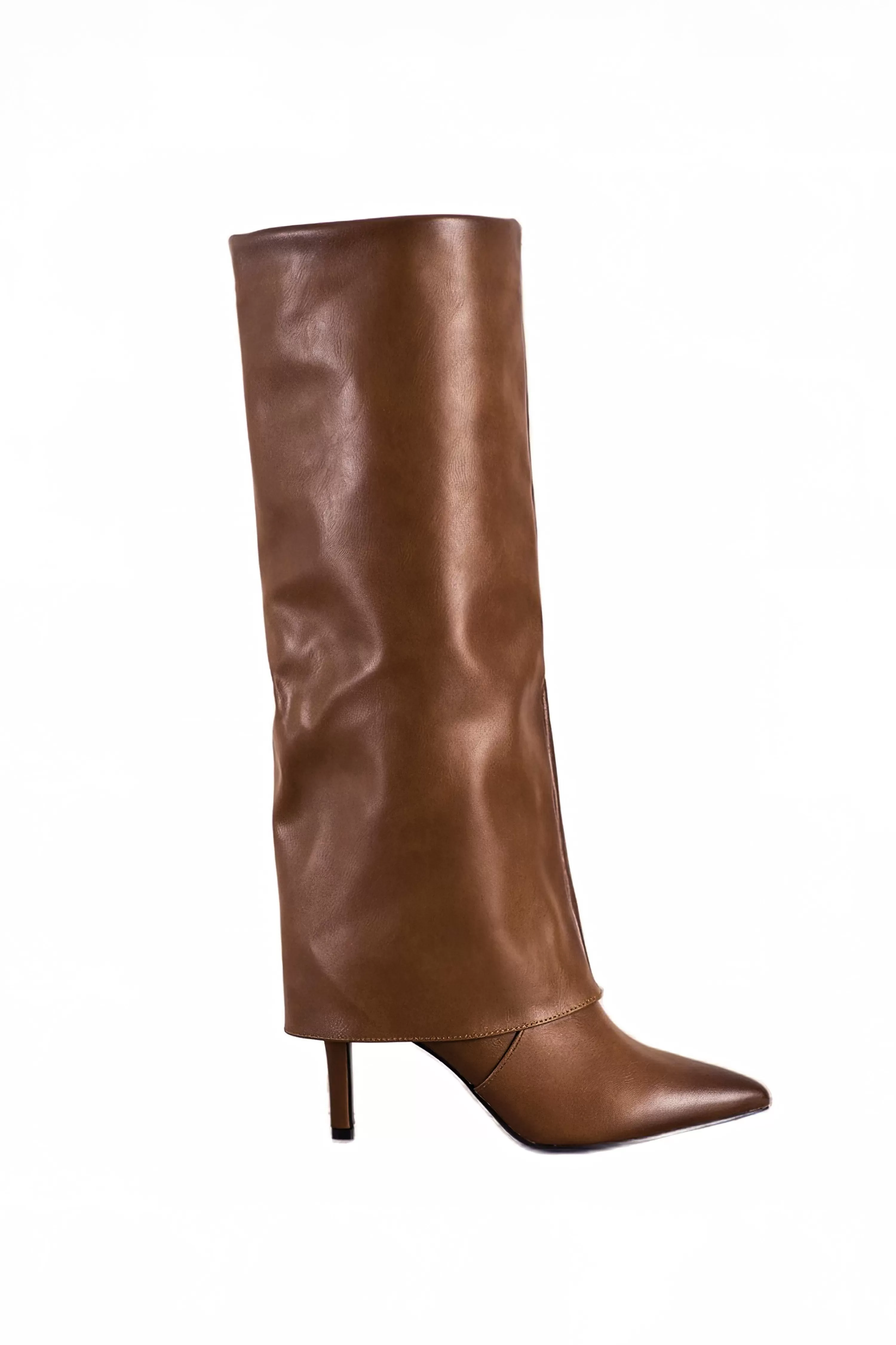 JLUXLABEL Chocolate Passage Faux Leather Boots