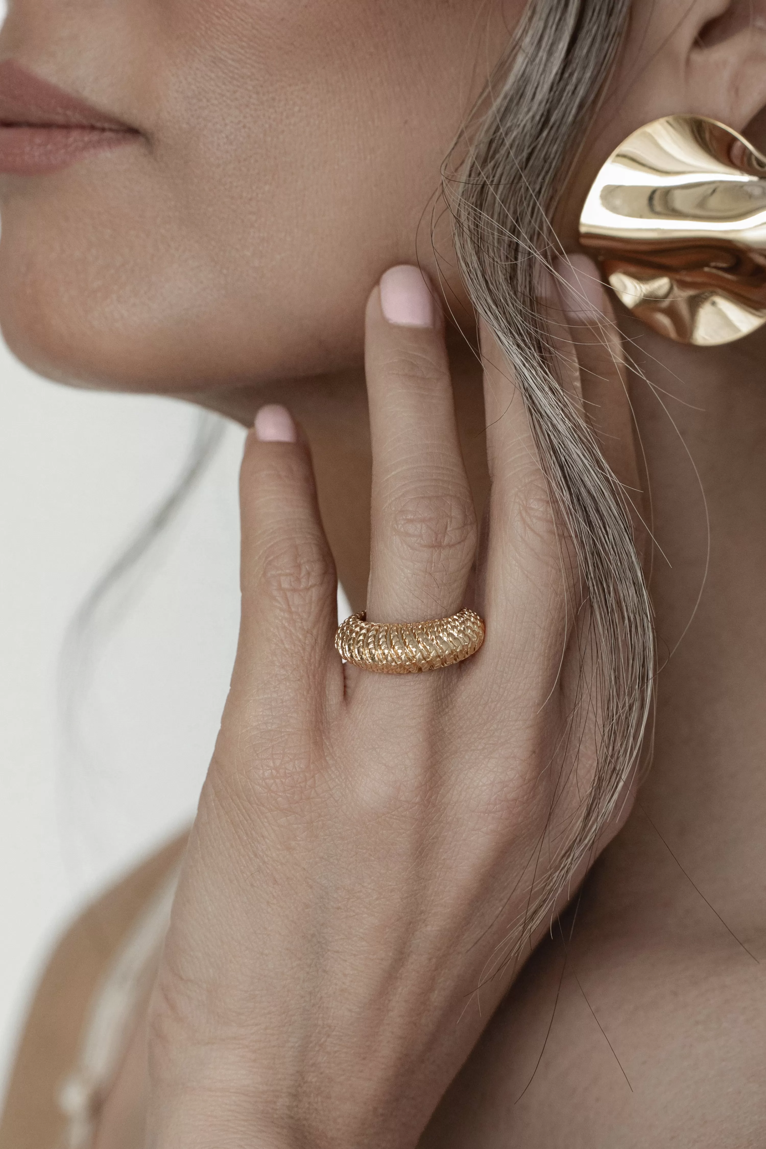 JLUXLABEL Gold Itzel Ring