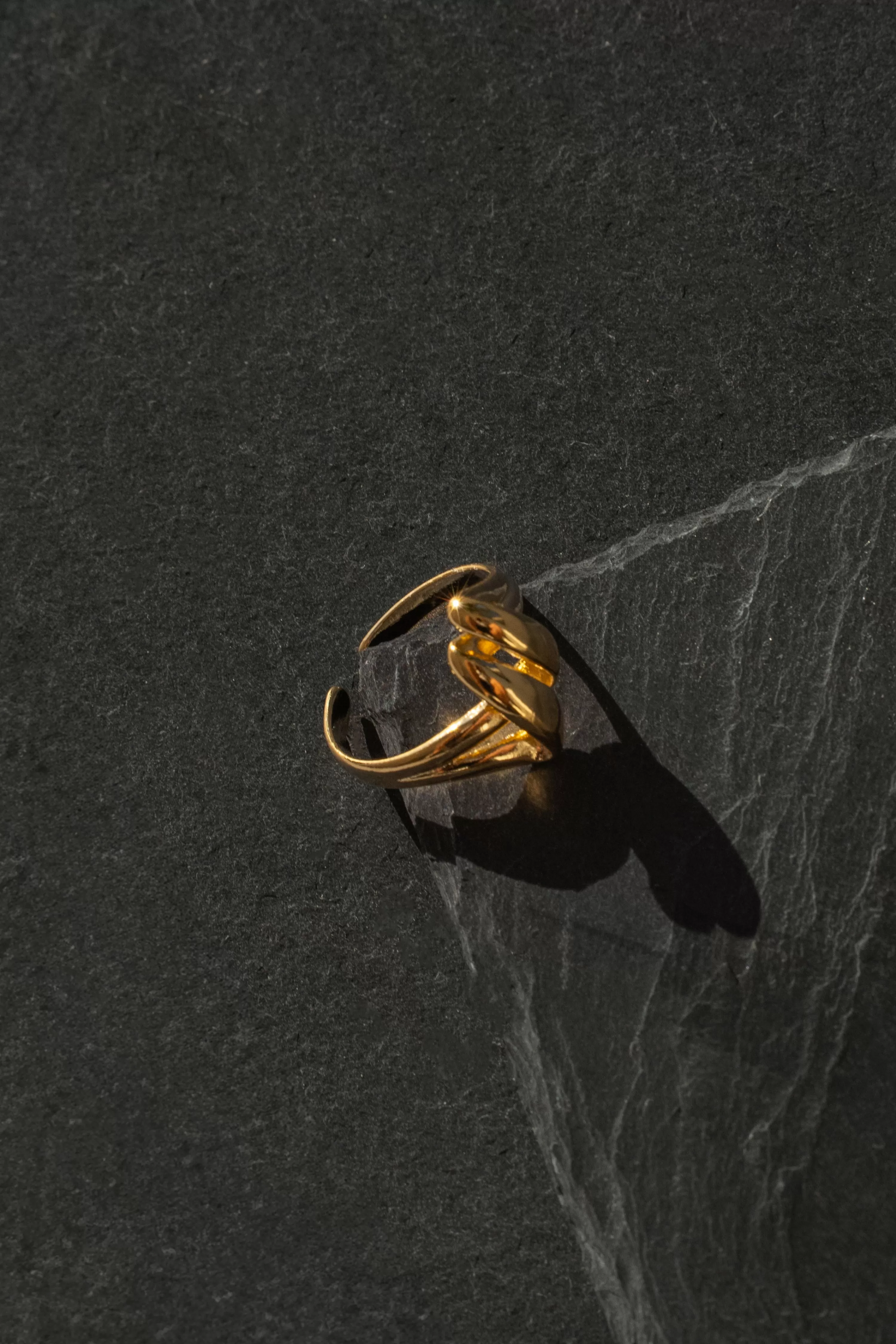 JLUXLABEL Gold Shelby Ring