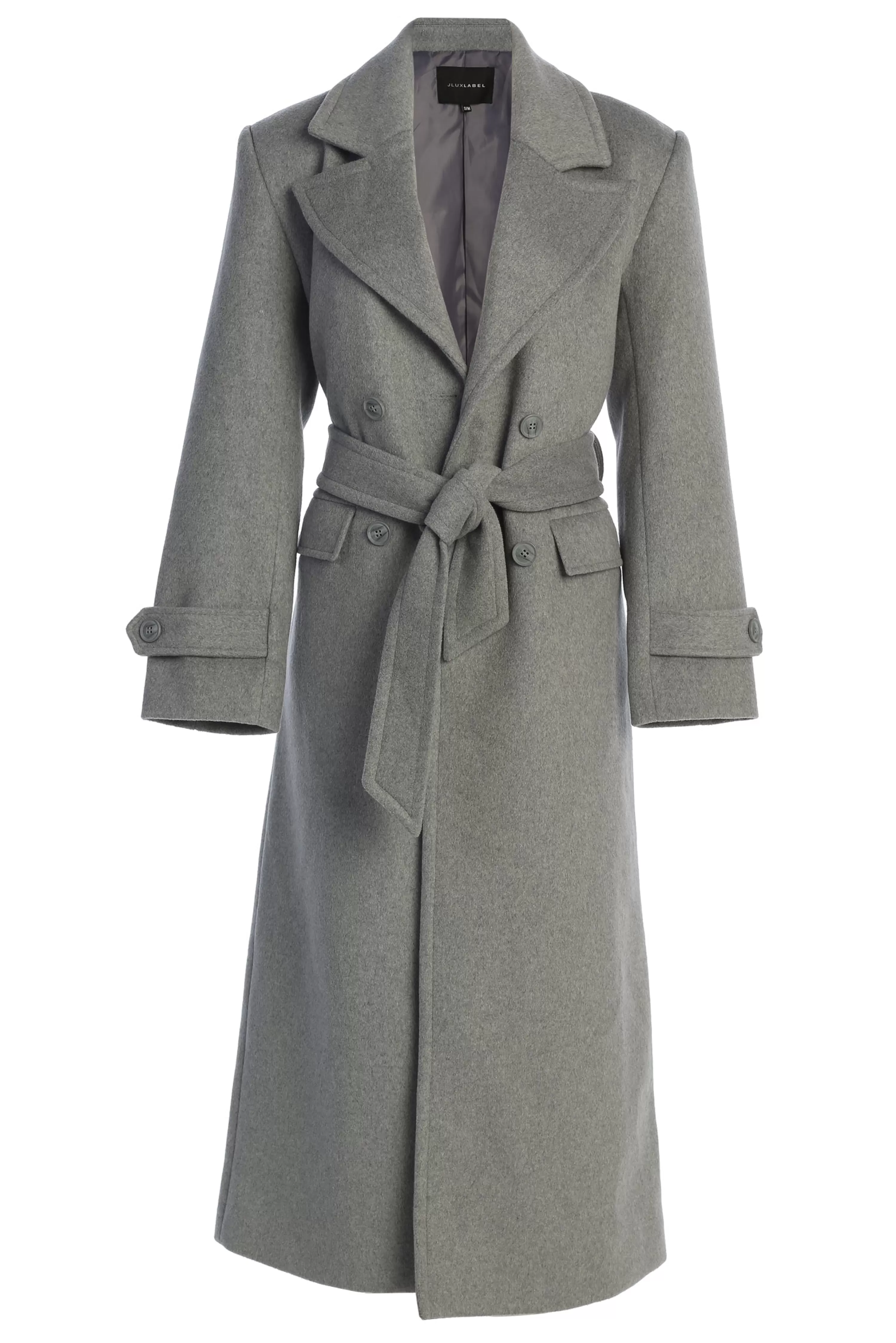 JLUXLABEL Grey Rain Or Shine Longline Coat