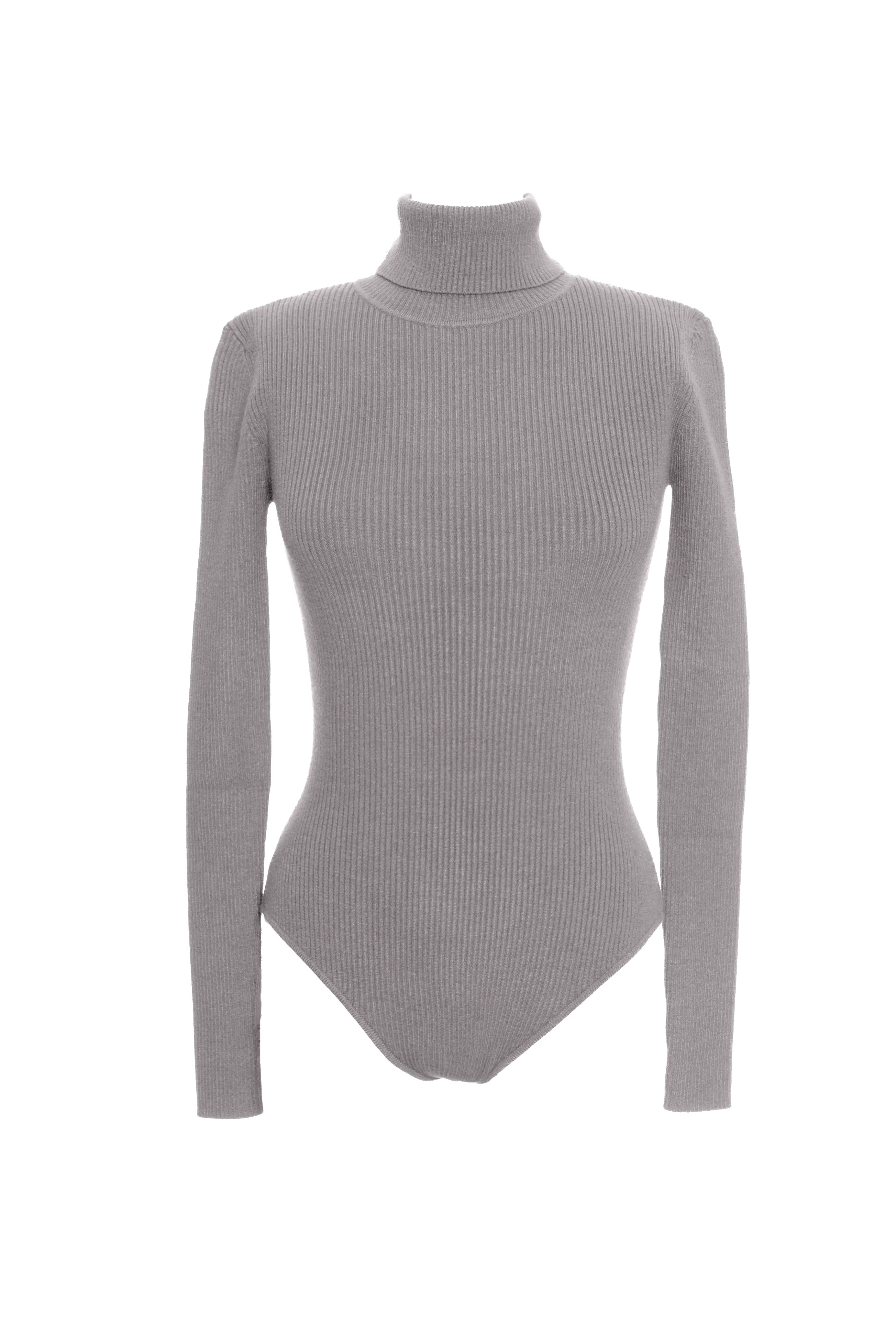 JLUXLABEL Heather Grey Arlett Turtleneck Bodysuit