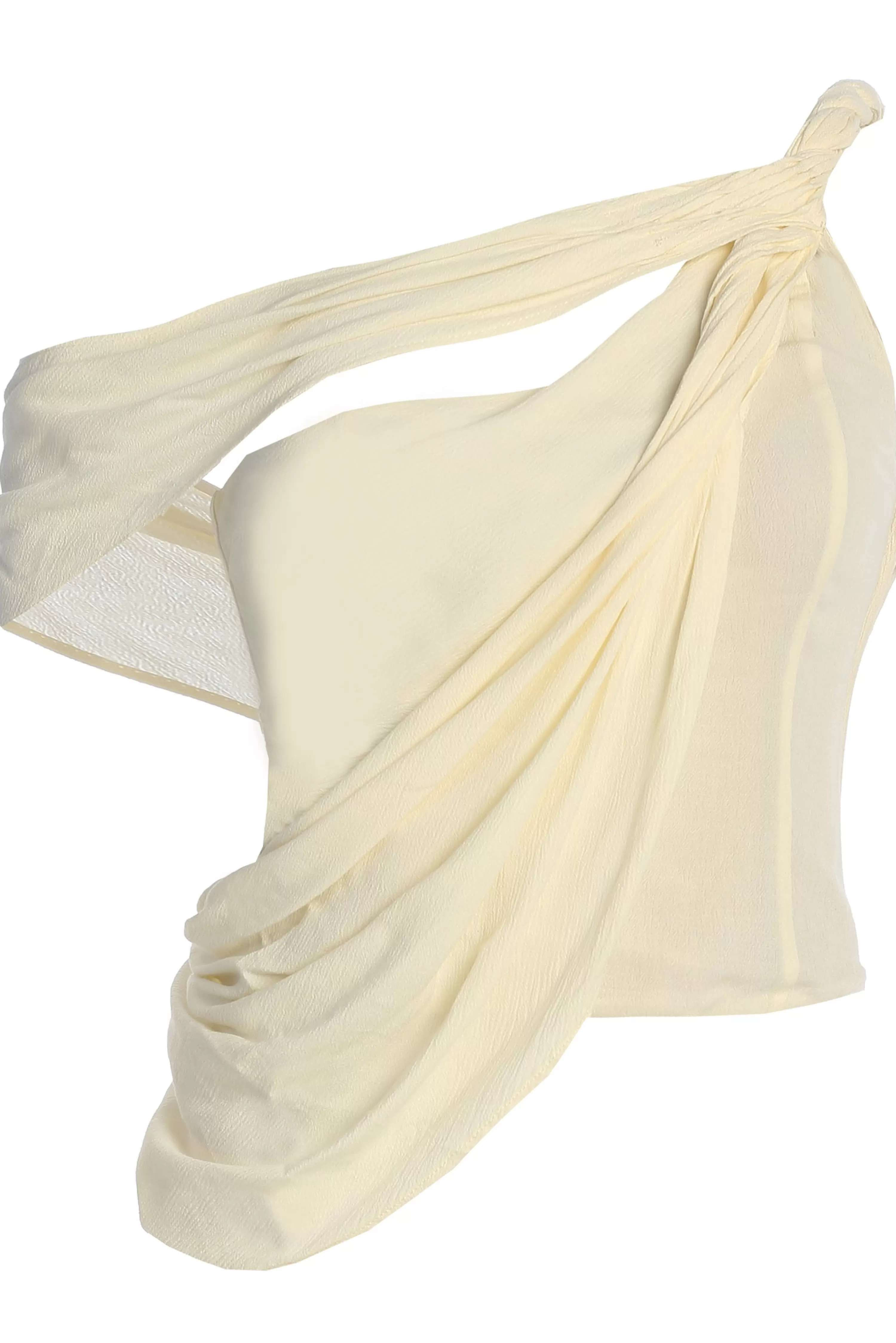 JLUXLABEL Ivory Diosa Drape Top