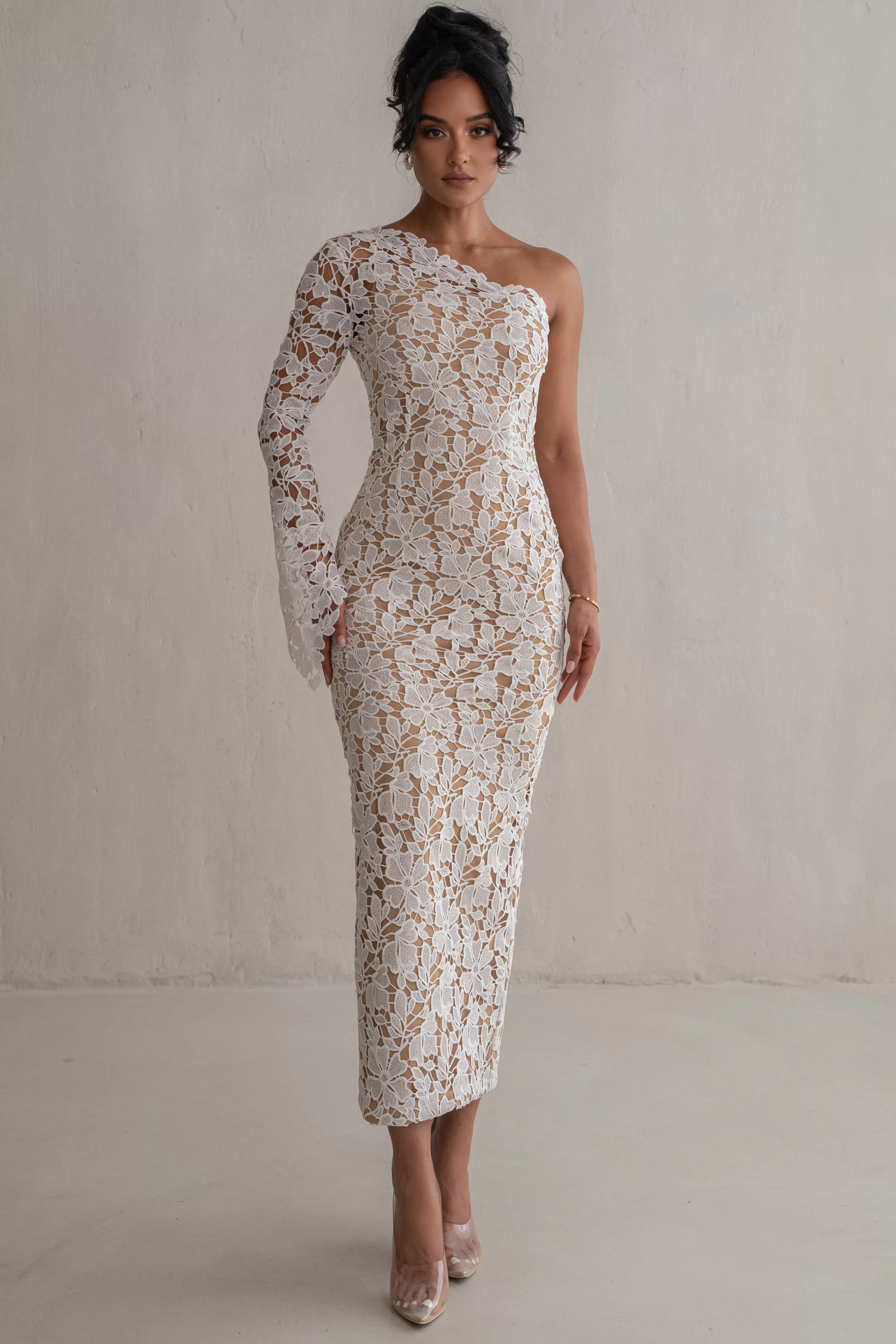 JLUXLABEL Ivory True Love Lace Dress