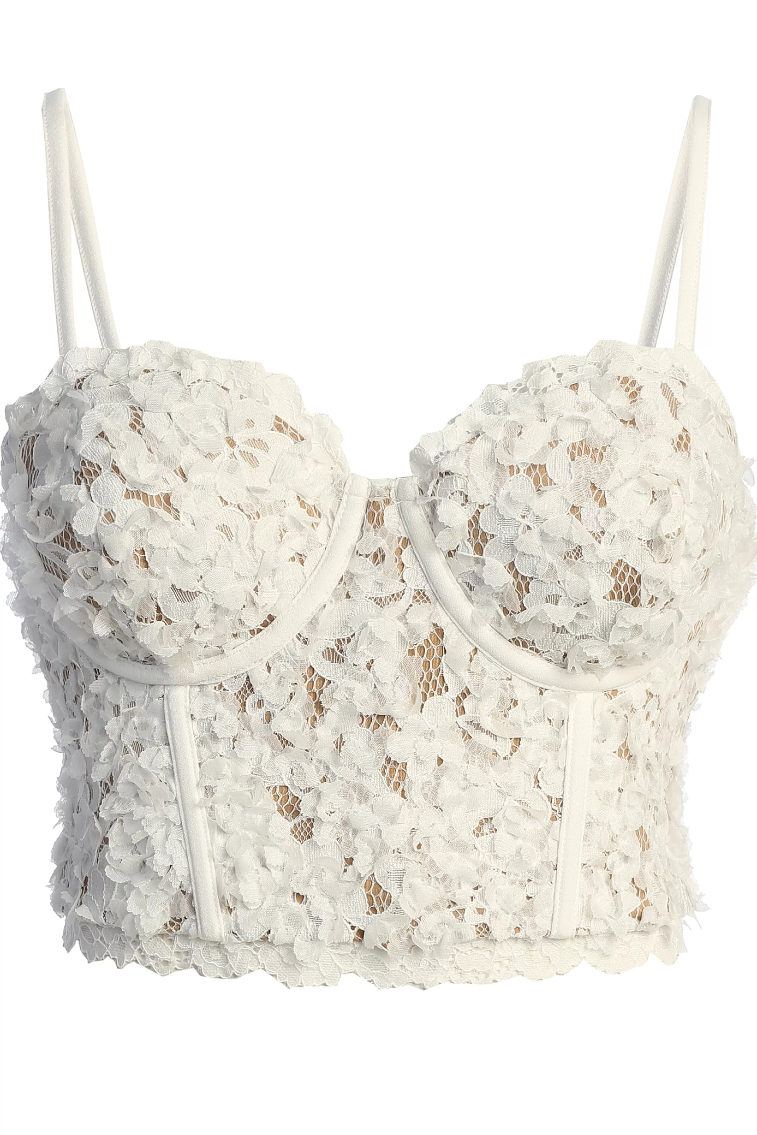 JLUXLABEL Ivory Yours Truly Lace Corset