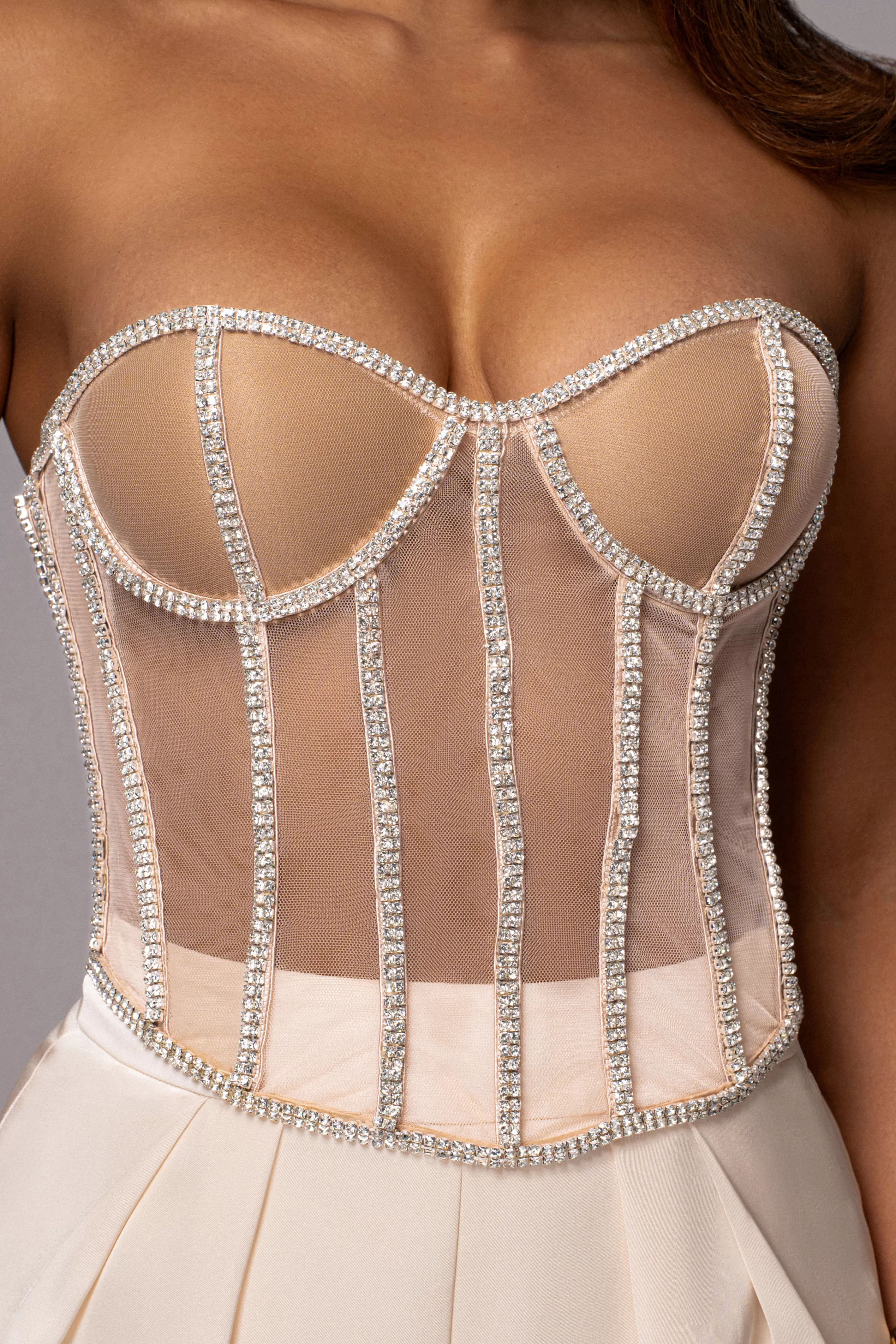 JLUXLABEL Light Limited Edition Rhinestone Crystal Corset