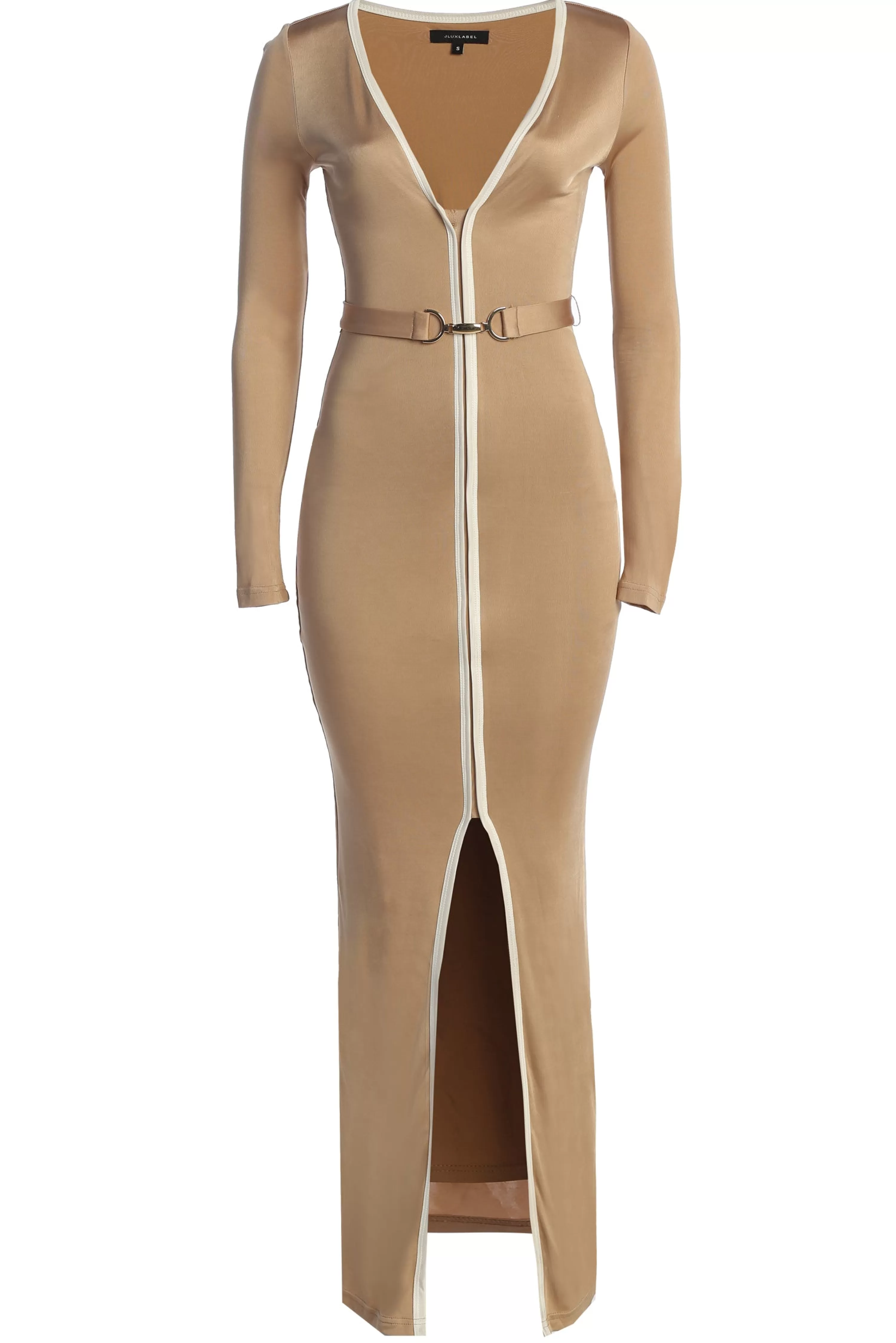 JLUXLABEL Tan Juki Maxi Dress