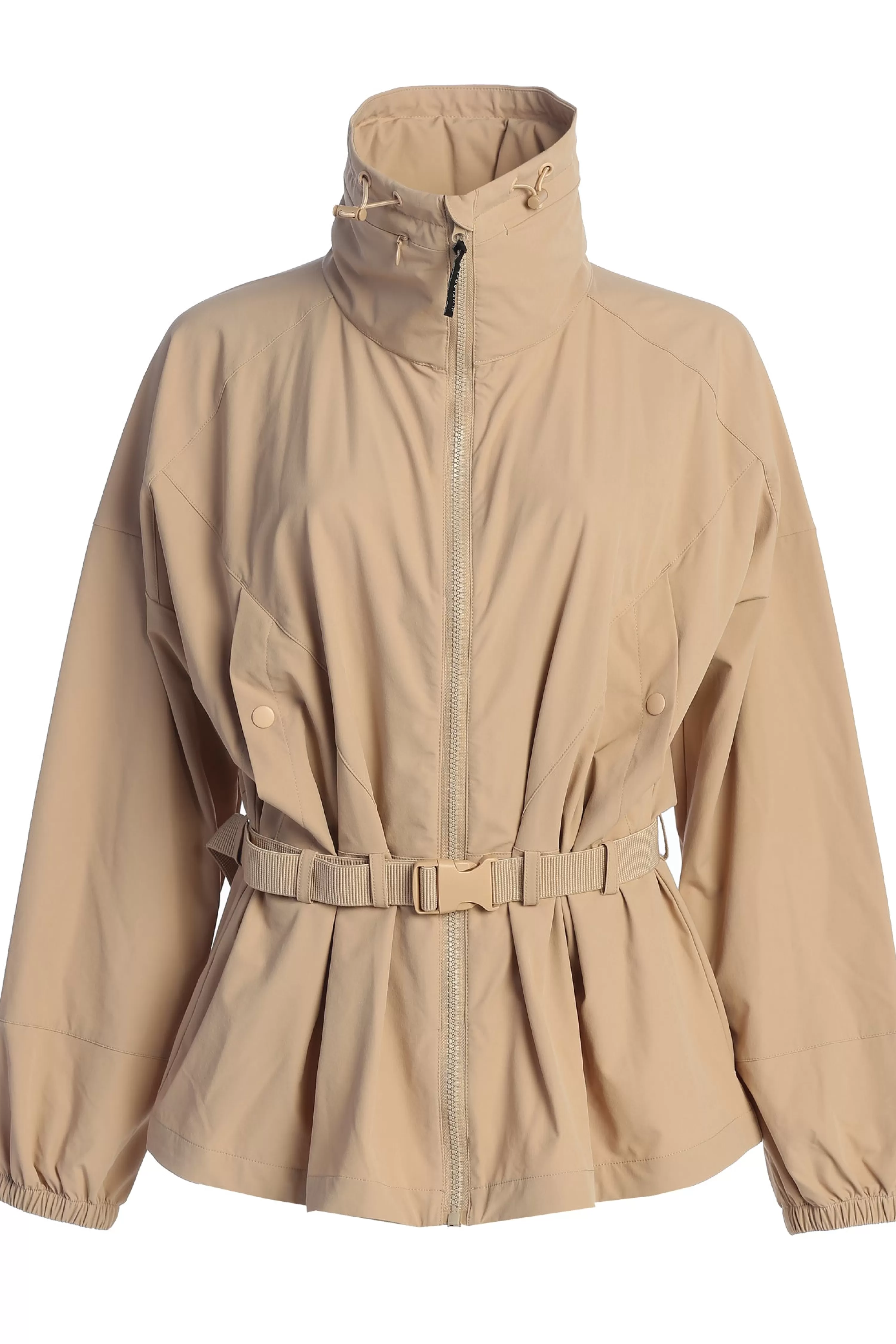 JLUXLABEL Tan Willow Belted Jacket